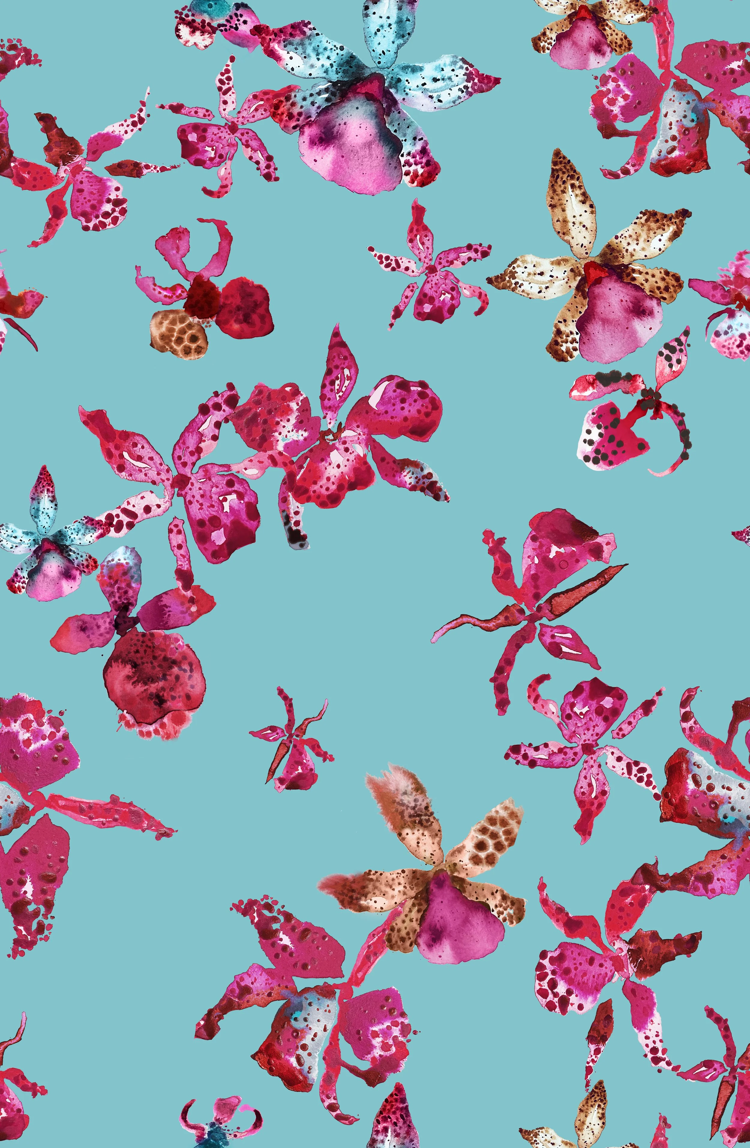 SPOTTED ORCHID -REPEAT TILE OPT 1 turq.jpg