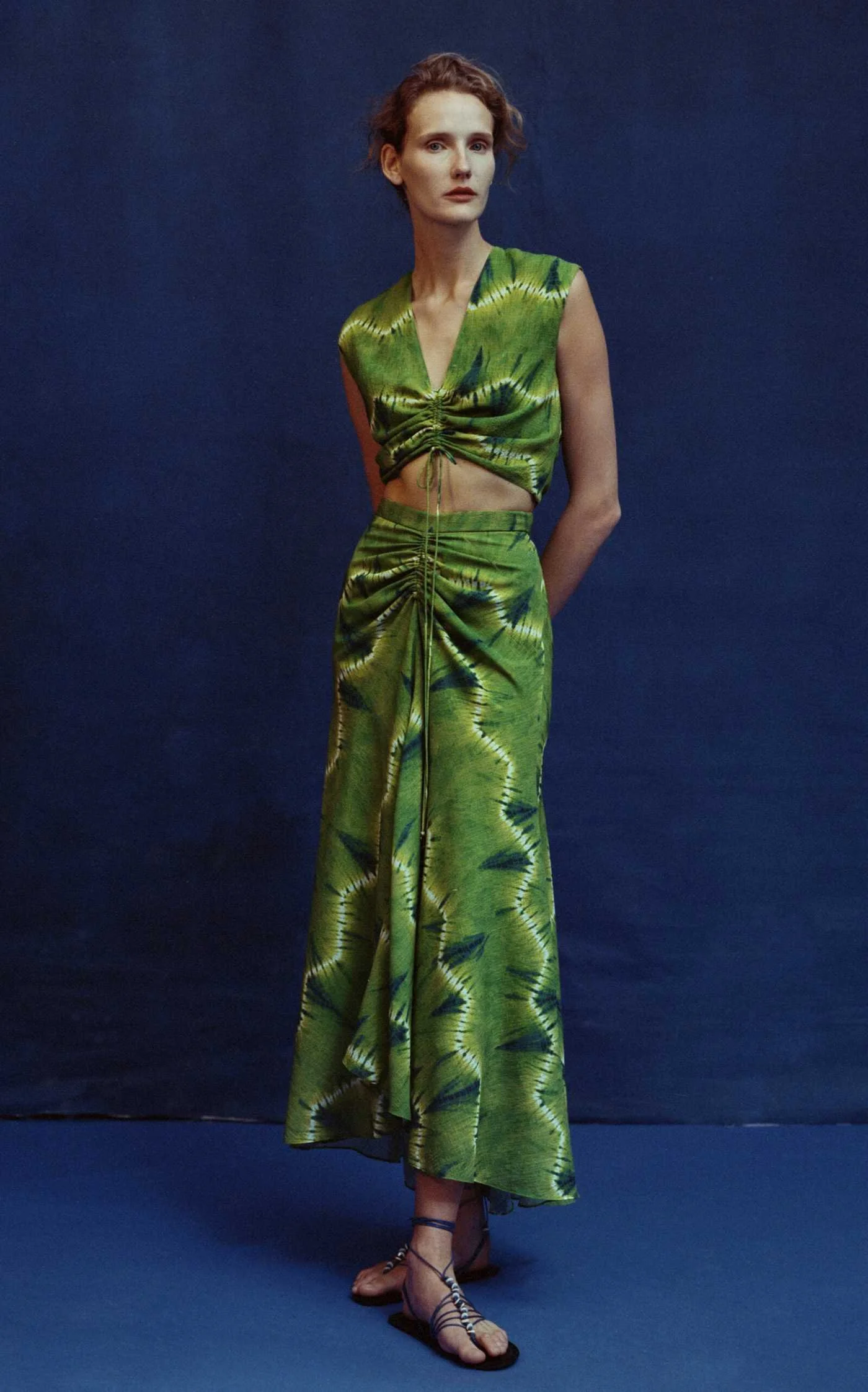 chevron green dress.JPG