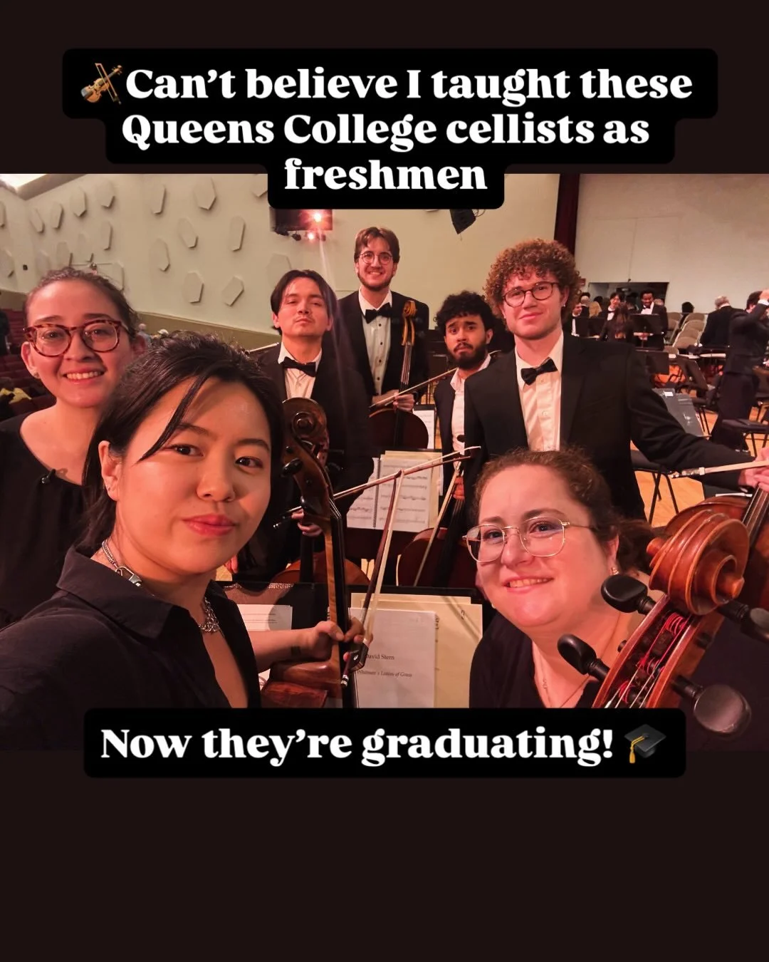 🏫 Last week I got to play Faur&eacute; Requiem with Queens College and it was so nice to be back on campus and see some old faces. While I was there during the pandemic and rarely was on campus,  I always felt the warmth of my @queenscollegeofficial