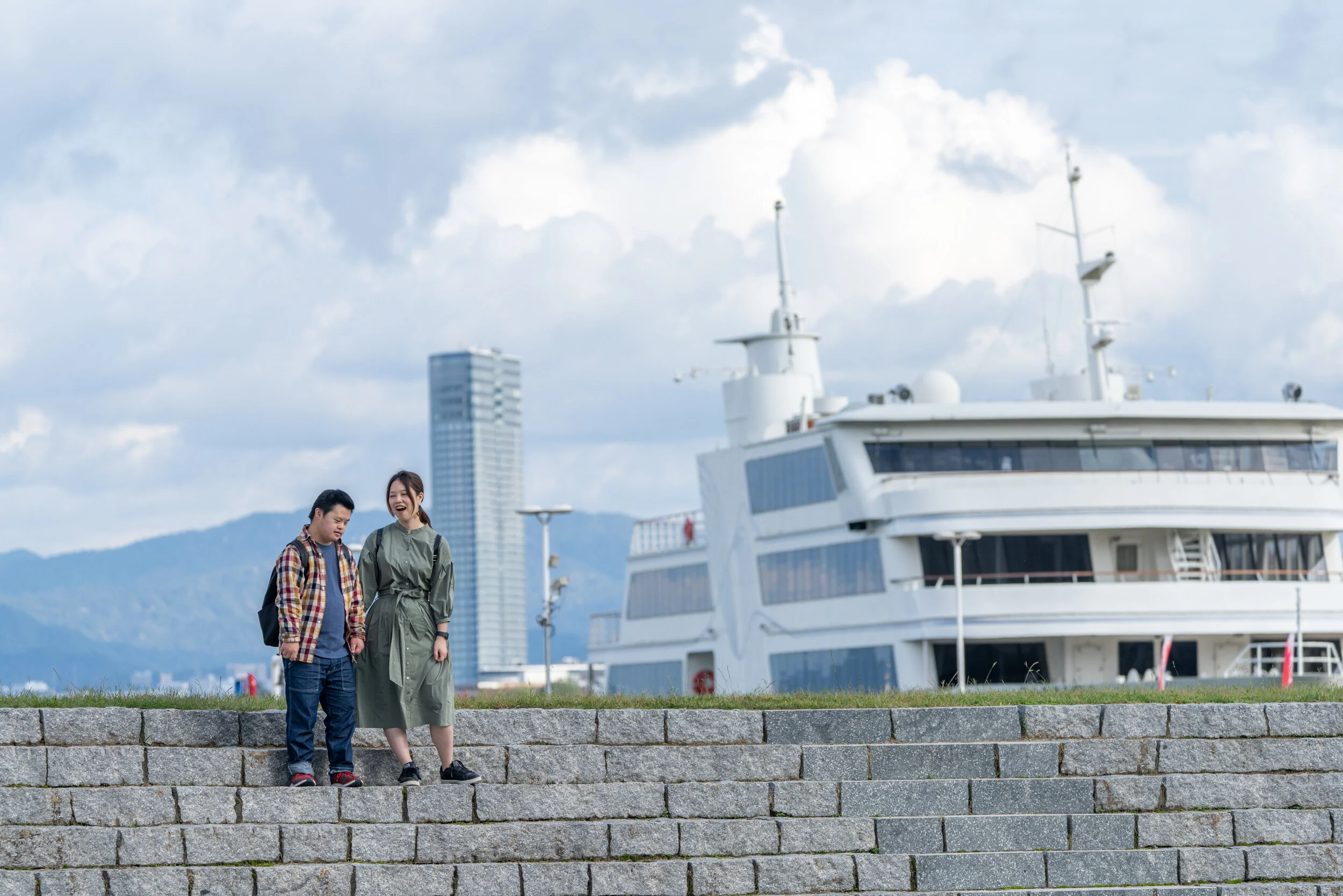 別所隆弘さんに、姉弟写真を撮ってもらいました