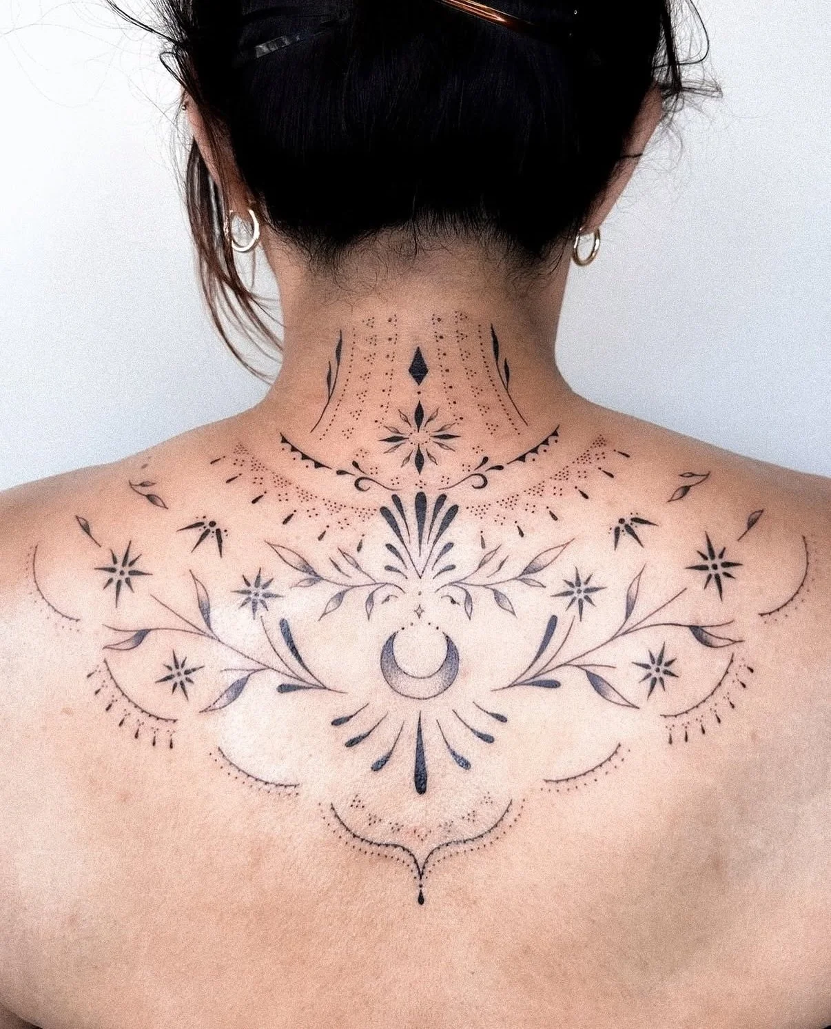 Fine Line Ornamental Tattoo