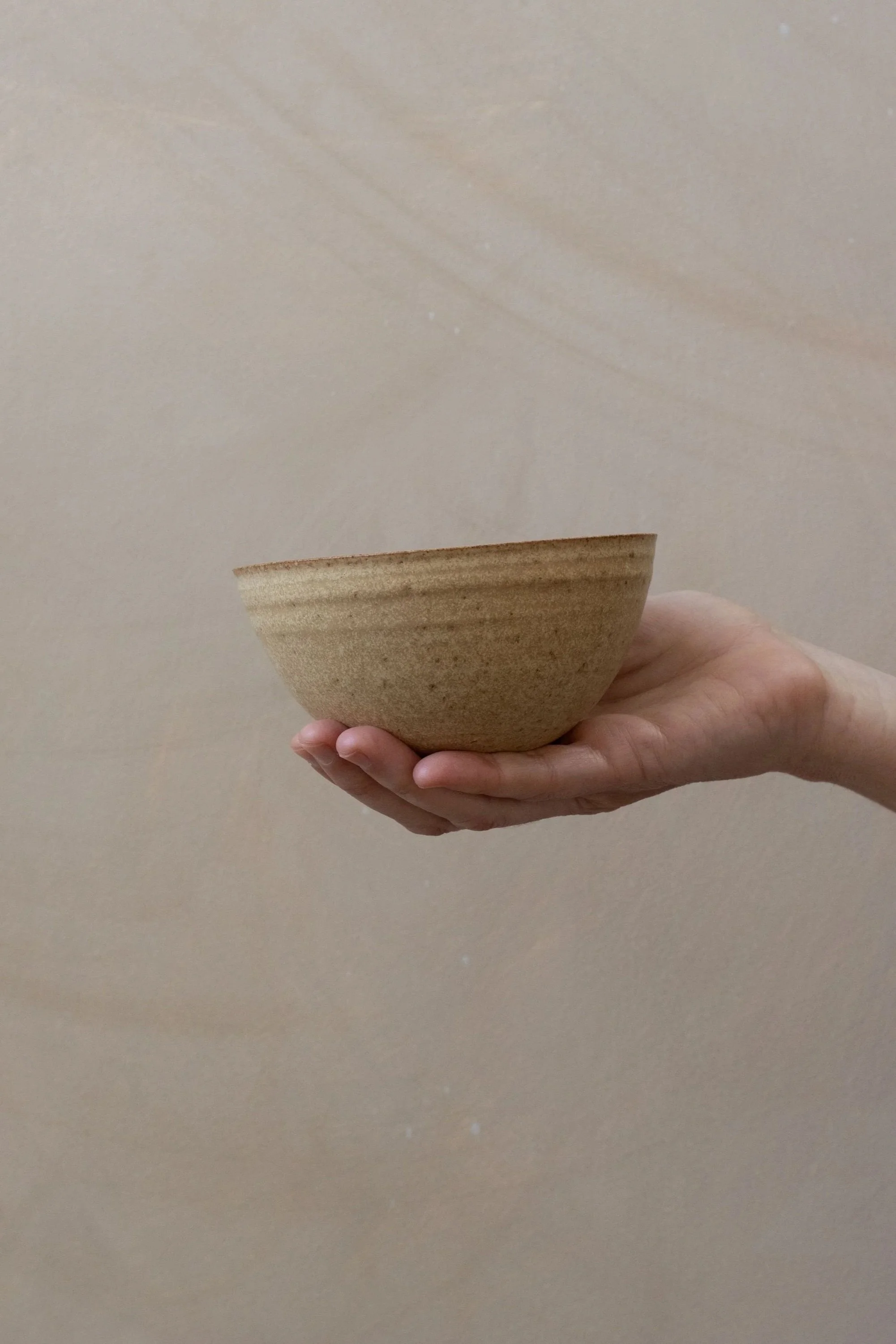 Everyday bowl in hay