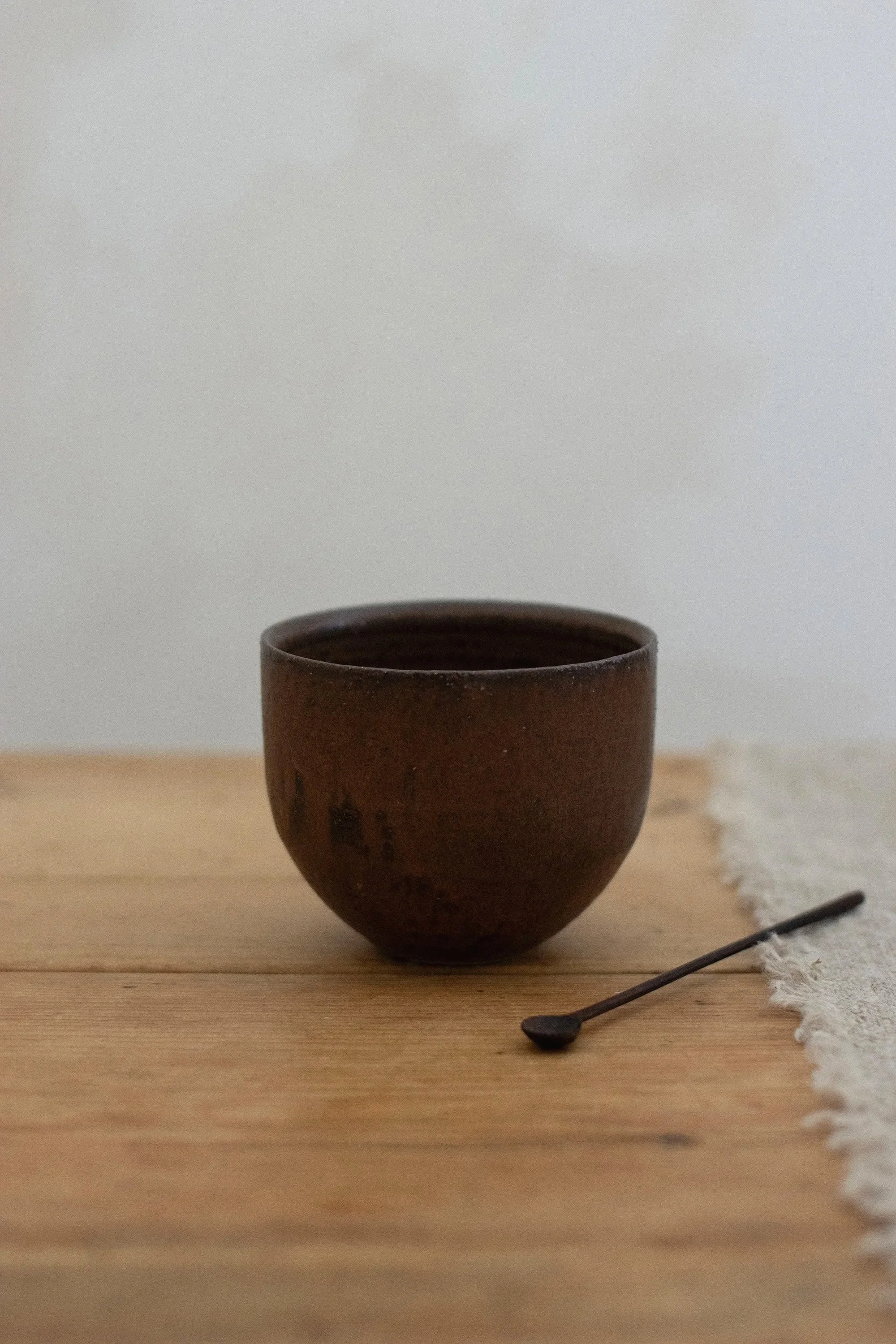 Curved cup in bark