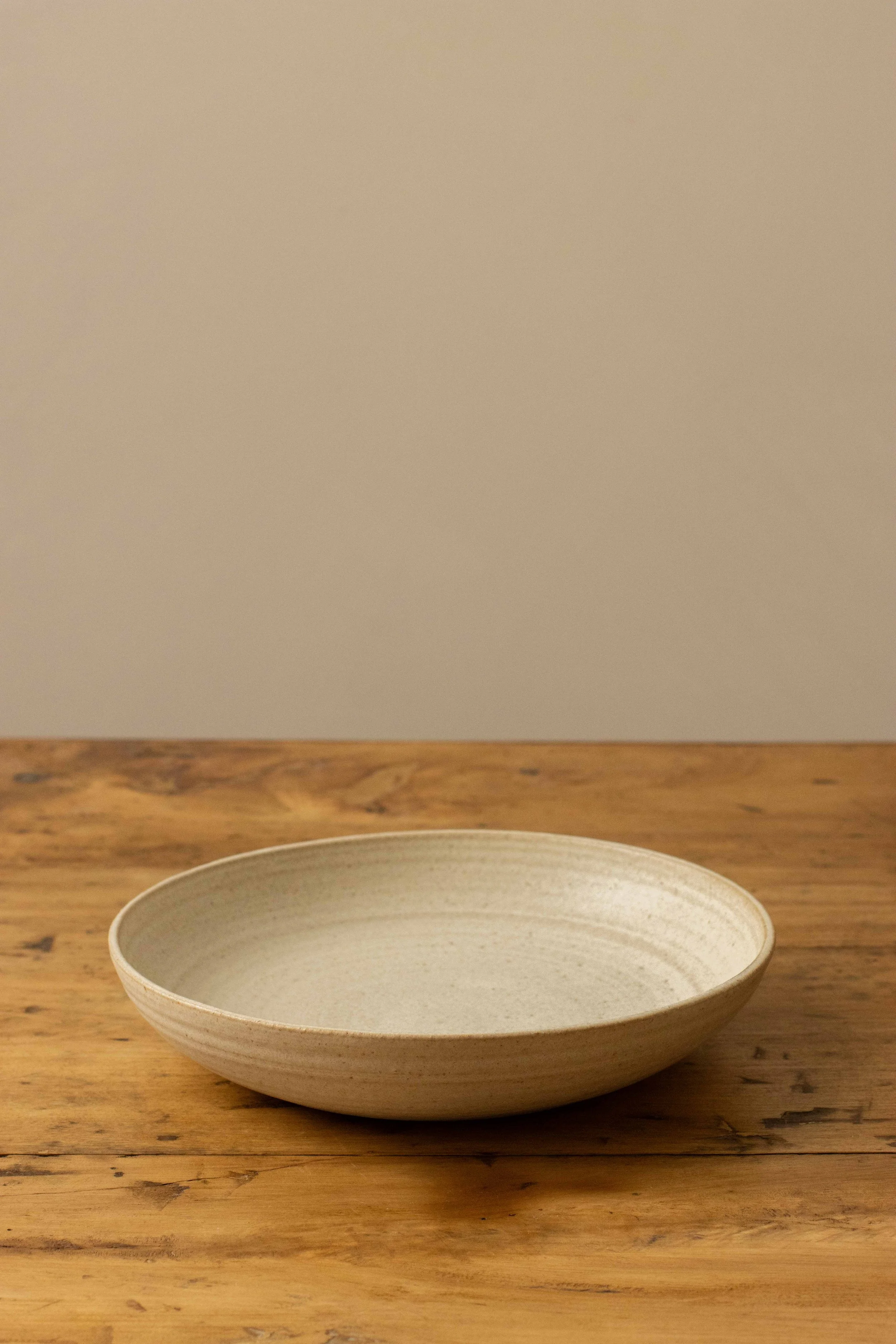 Shallow bowl in stone