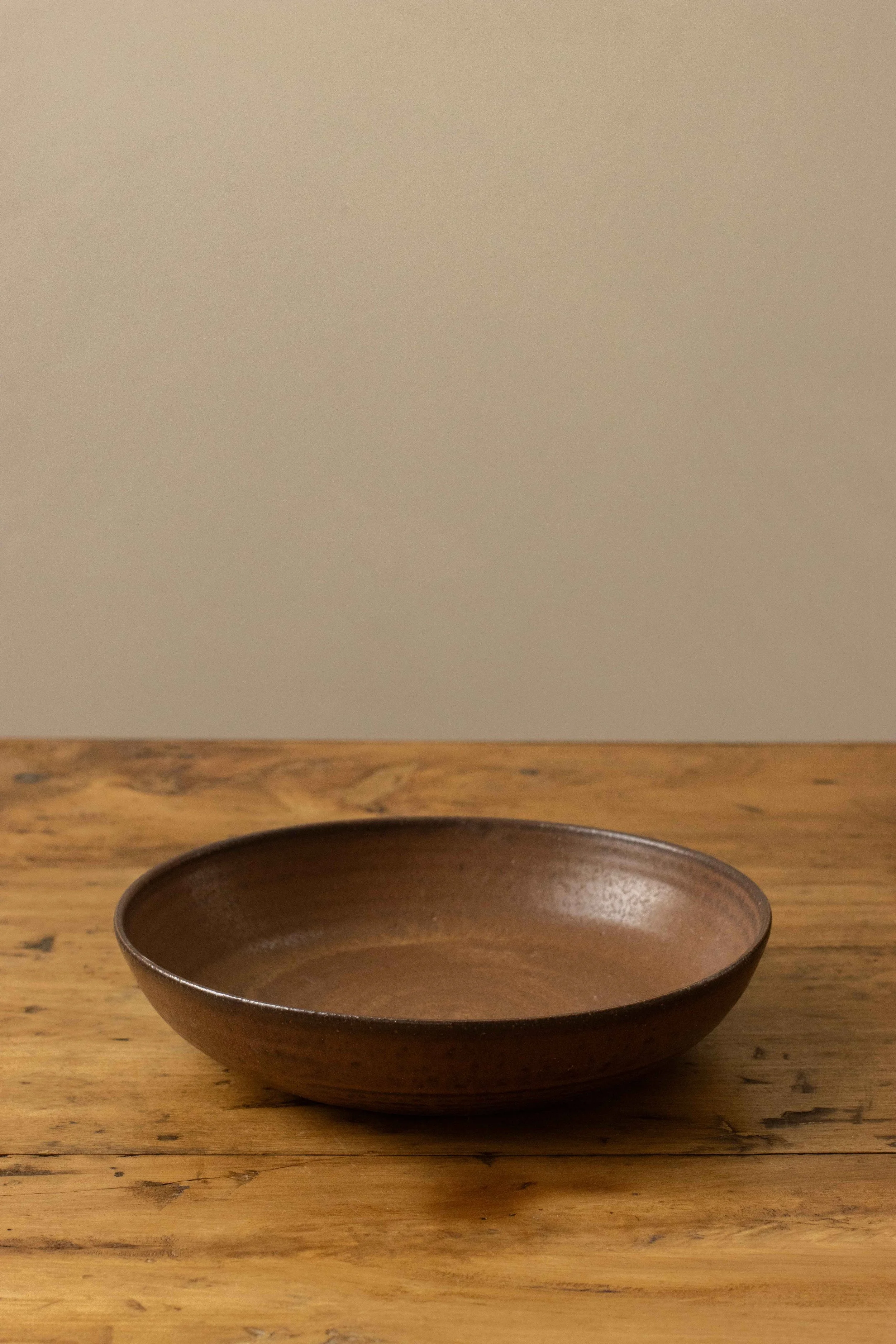 Shallow bowl in bark
