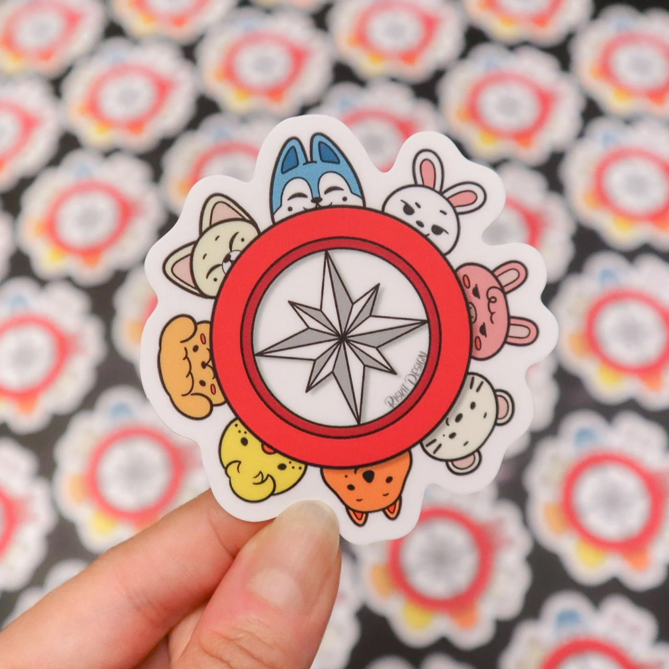 OT8 Compass | Vinyl Sticker