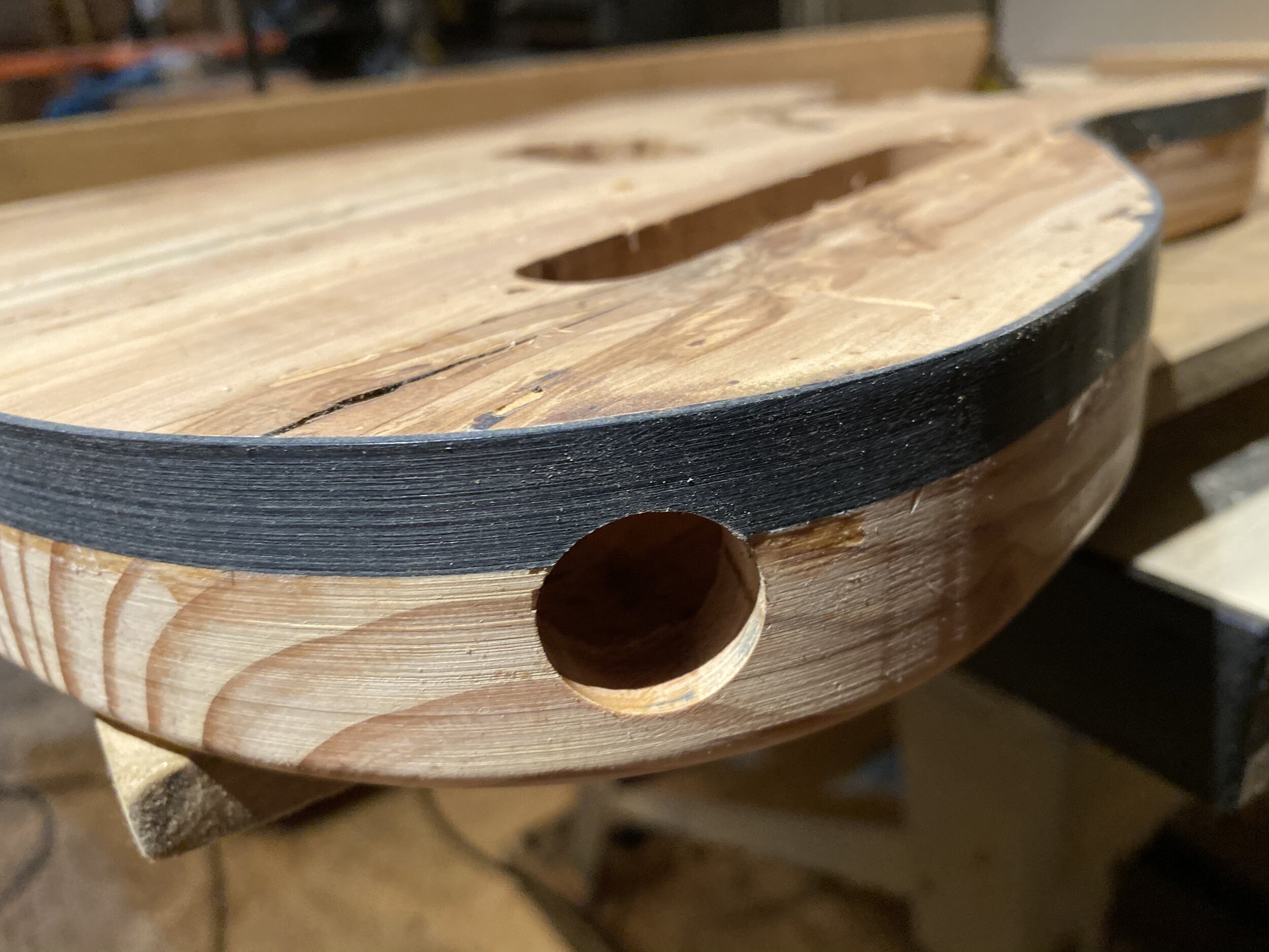 Edge sanded, jack hole drilled ▸