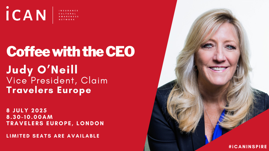 iCAN Coffee with the CEO – Join Judy O'Neill, Vice President, Claim at Travelers Europe