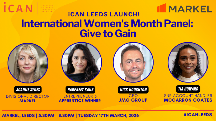 iCAN Leeds Launch Event with Markel - International Women's Month