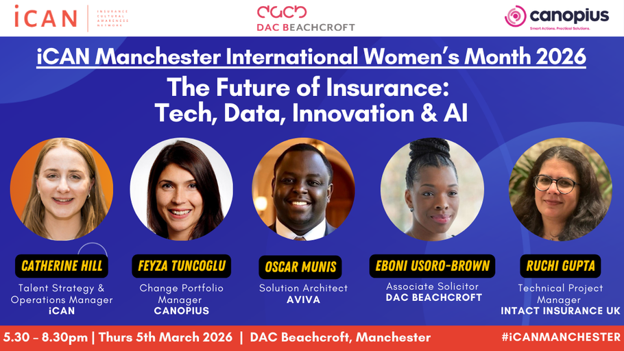 iCAN Manchester, DACB &amp; Canopius - International Women's Month 2026