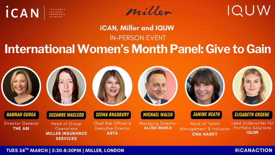 iCAN, Miller &amp; IQUW - International Women's Month: Give to Gain