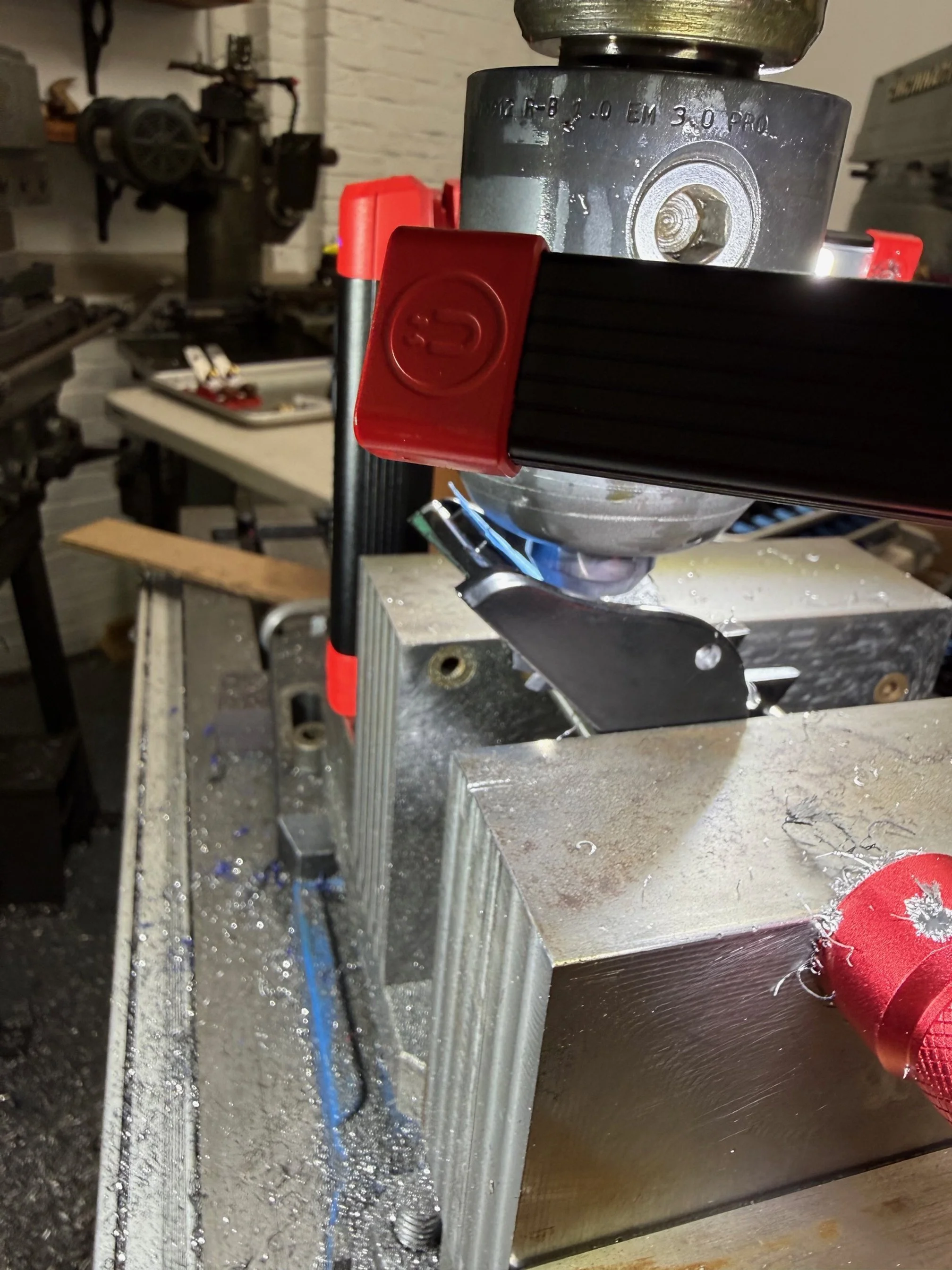 Machining frog faces