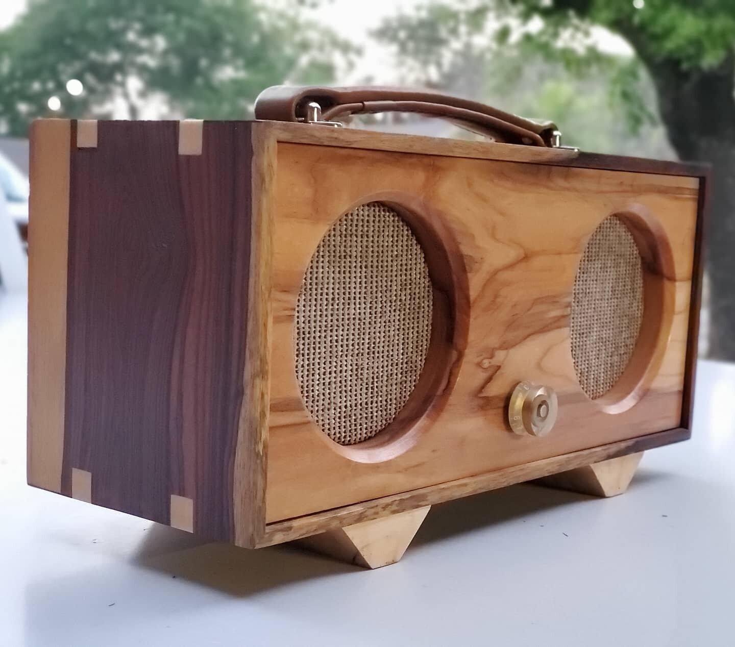This speaker is the most expensive material wise that I have ever made. I came across some exotic Mexican Kingwood, and new exactly how I should use it. It's pretty amazing looking, and the story behind it makes it even crazier. #tinkeraudio #custom 