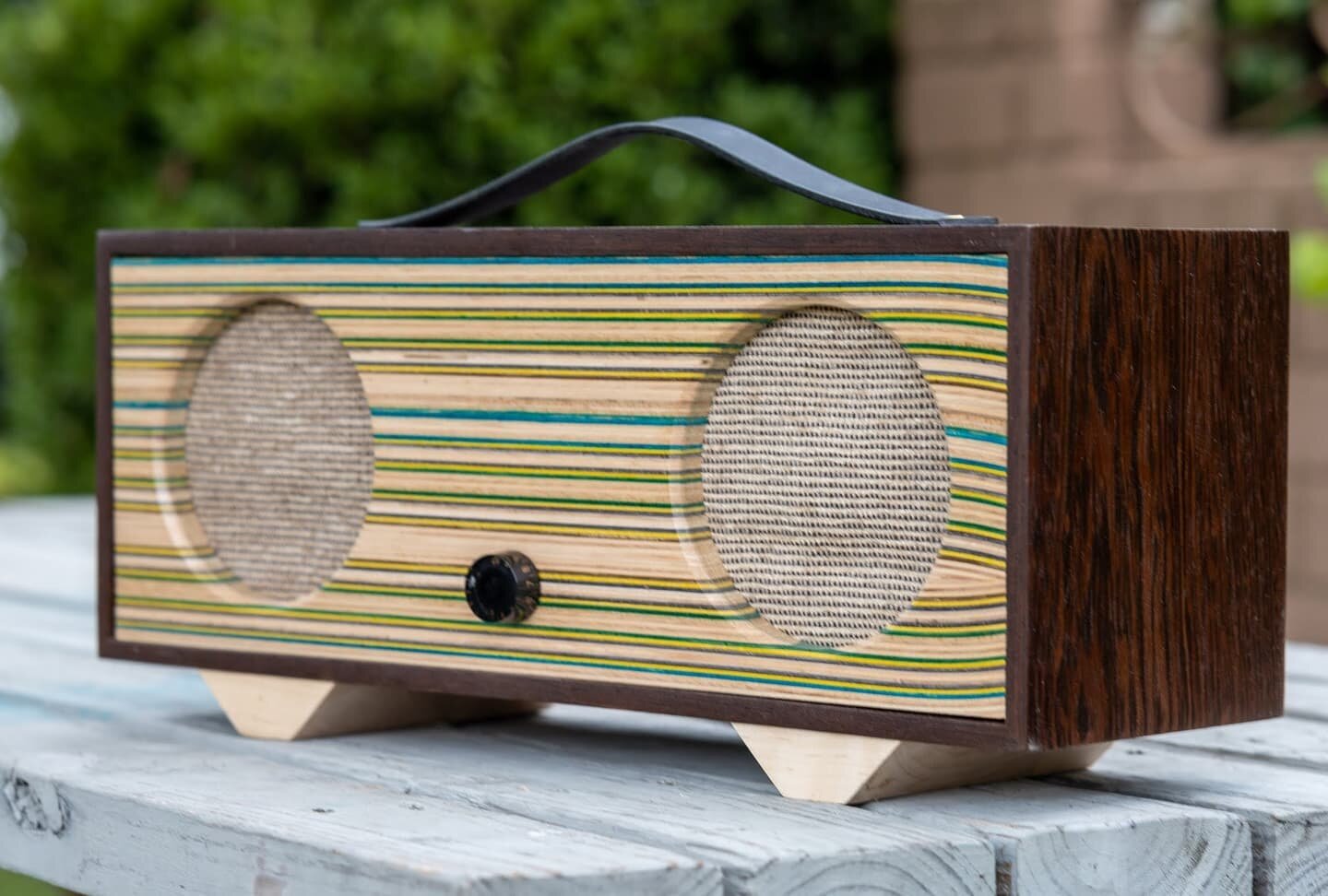 This was one of the coolest speakers I've built yet. I had never used wenge before, and when I saw that piece, I knew it would look great around a skateboard face, and I was right. I really like how it came out, and I'm happy that it found a new home