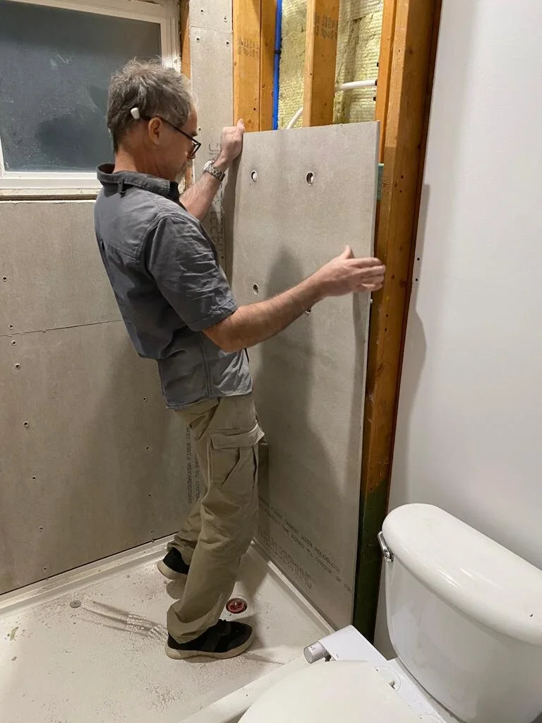 Bathroom wall installation