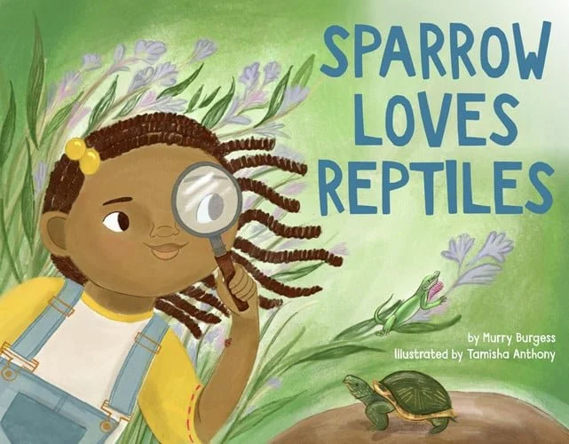 Book cover: Sparrow Loves Reptiles by Murry Burgess
