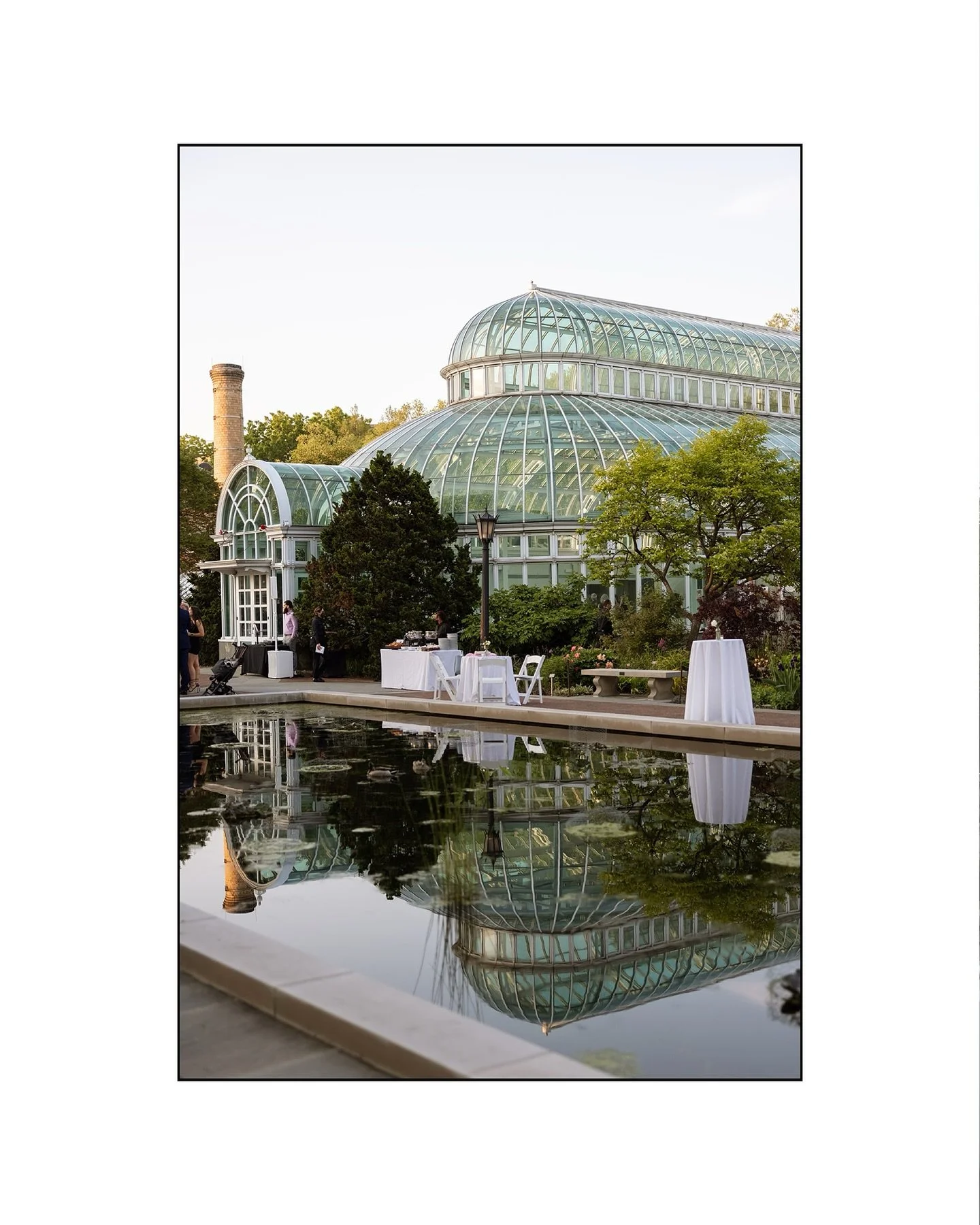 Daydreaming about this beautiful spring day with so many colors in bloom at the @brooklynbotanic - Jane &amp; Kevin&rsquo;s simple, yet elegant chuppah, their sweet flower girls smelling the lavender &amp; guests enjoying cocktail hour around the lil