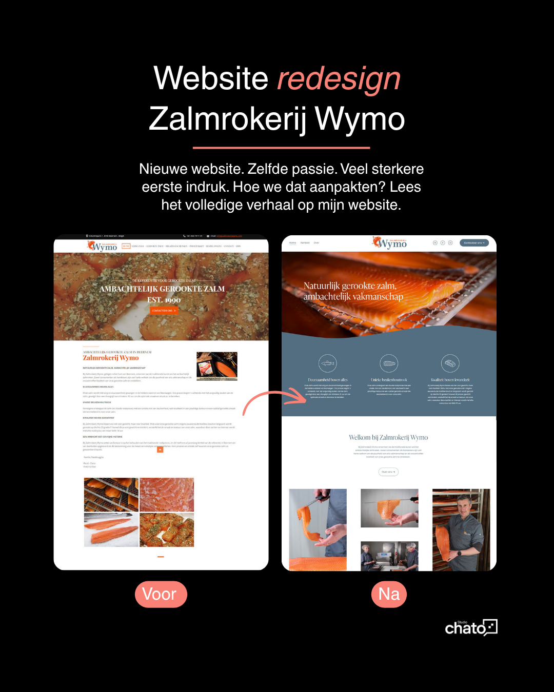 Van verouderd naar verbluffend! Hoe Zalmrokerij Wymo een website kreeg die past bij hun kwaliteit