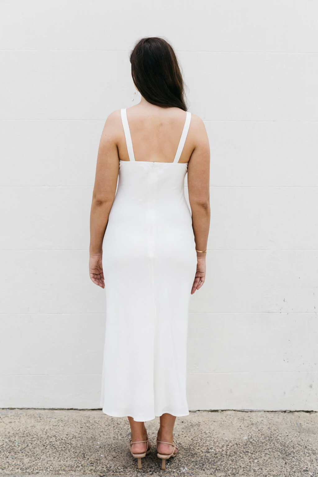 Wide strap midi dress — FIONA CLAIRE
