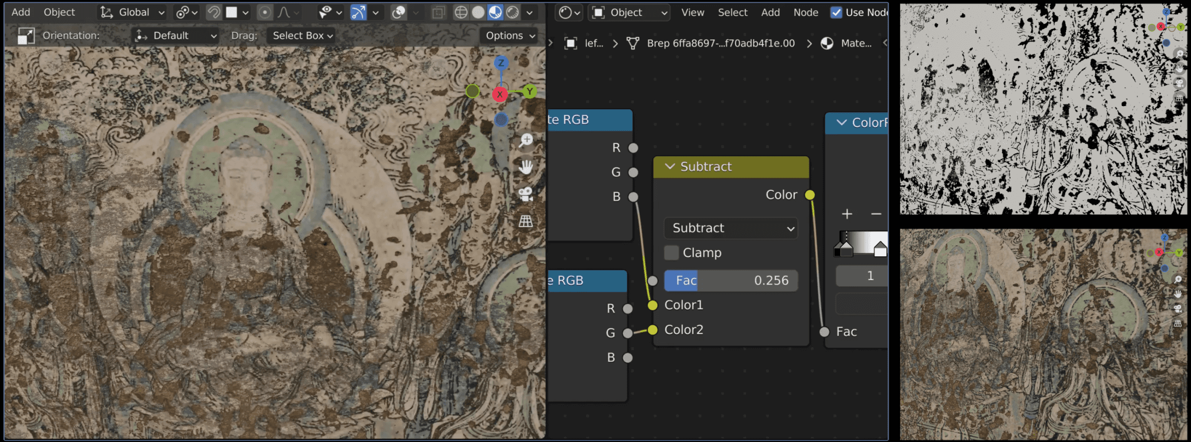Procedual mural shader in blender