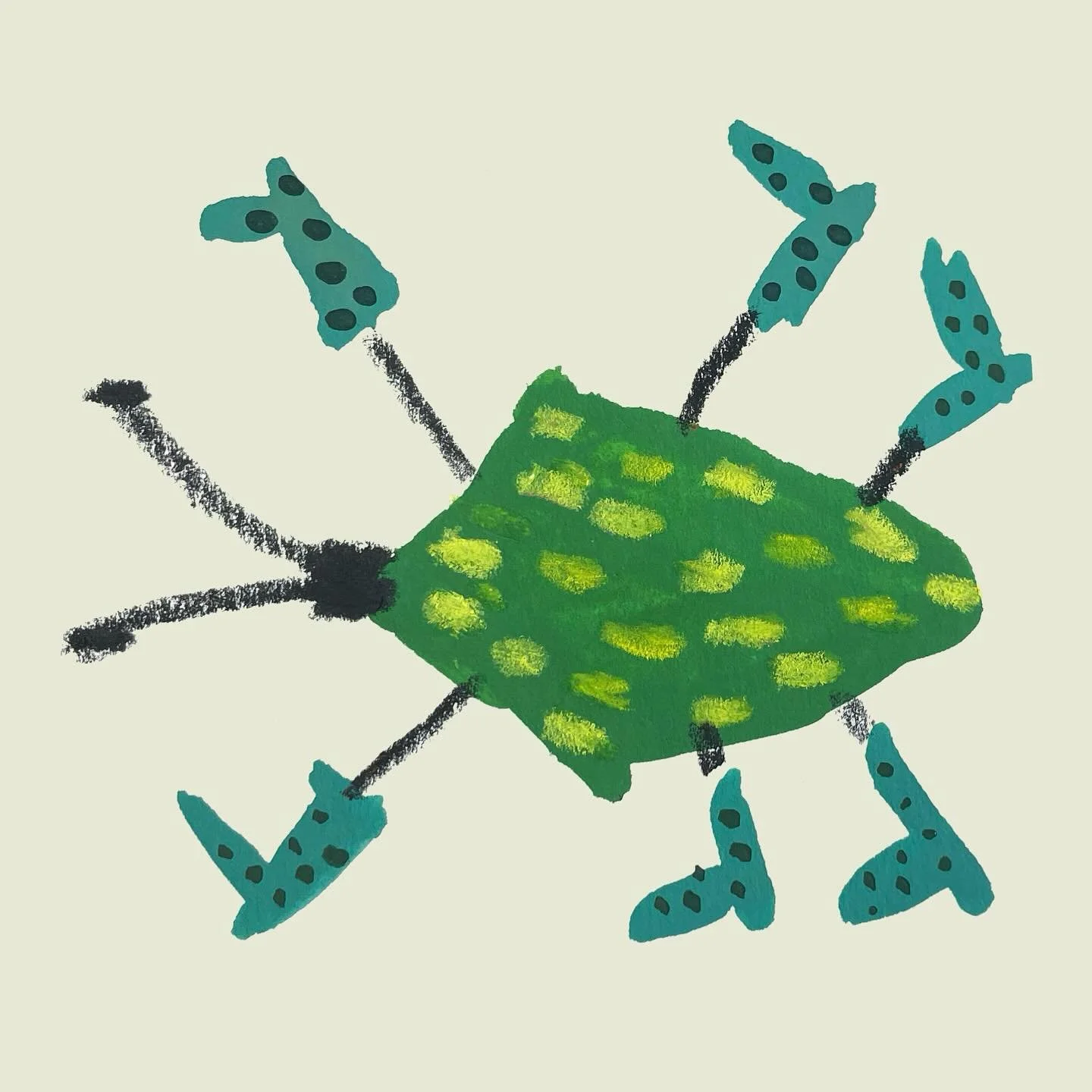 Some silly lil beetles in booties from my sketchbook - I think these guys would look fun on something but not quite sure what yet&hellip;&hellip; 

#illustration #art #gouache #sketchbook #sketching #pattern #printandpattern #design #carddesign #gree