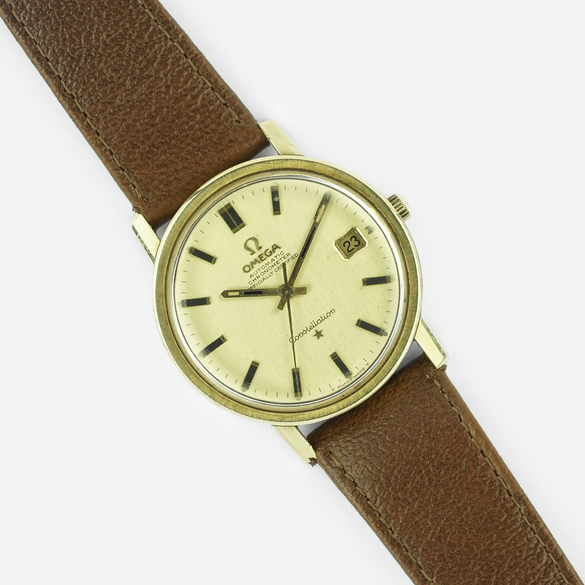 Omega Automatic Chronometer Constellation Ref. 168018 Vintage Wristwatch -  Time Studio Watches — Time Studio Watches