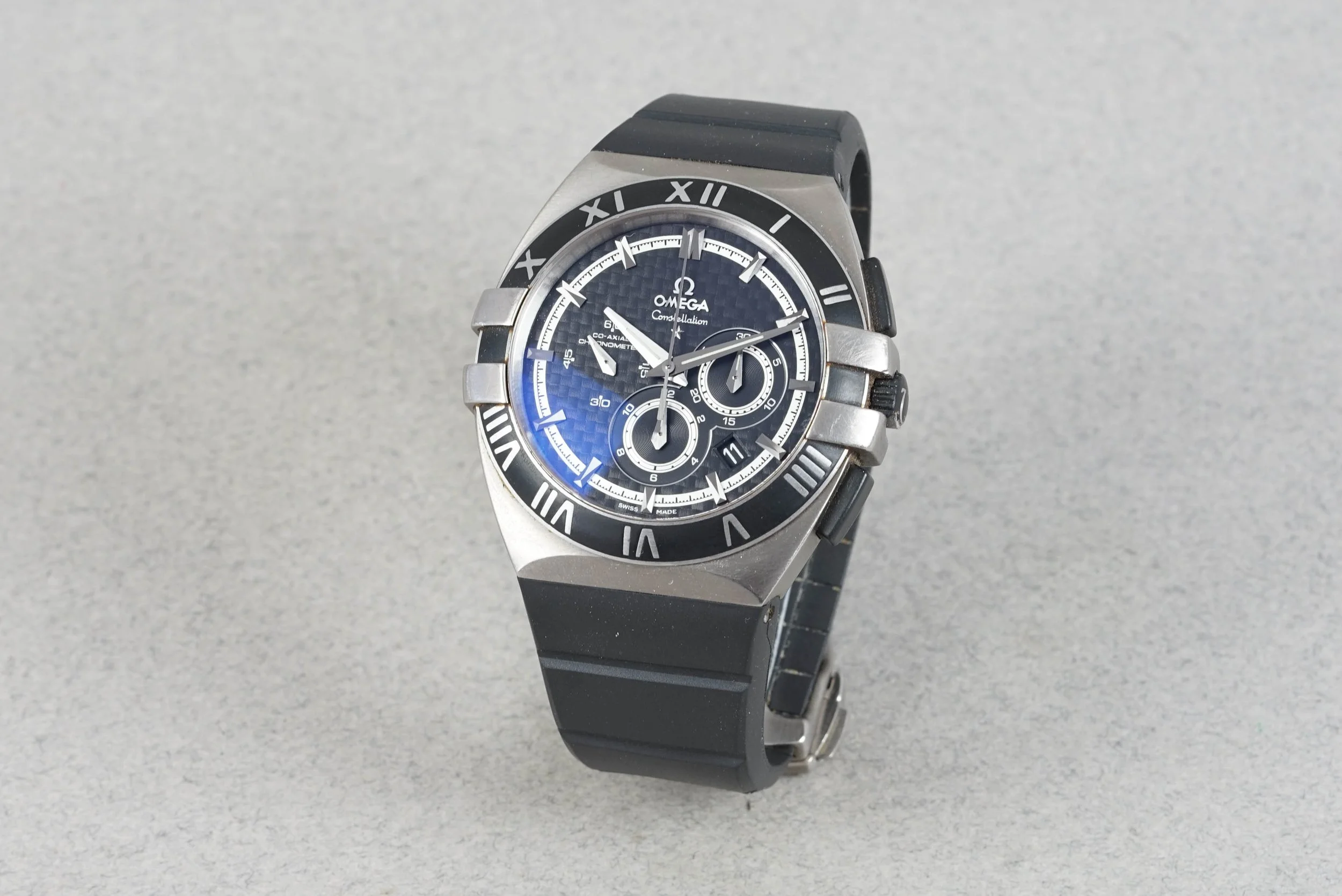 OMEGA CONSTELLATION AUTOMATIC CHRONOGRAPH DOUBLE EAGLE MISSION HILLS WORLD CUP REF. 121.92.41.50.01.001