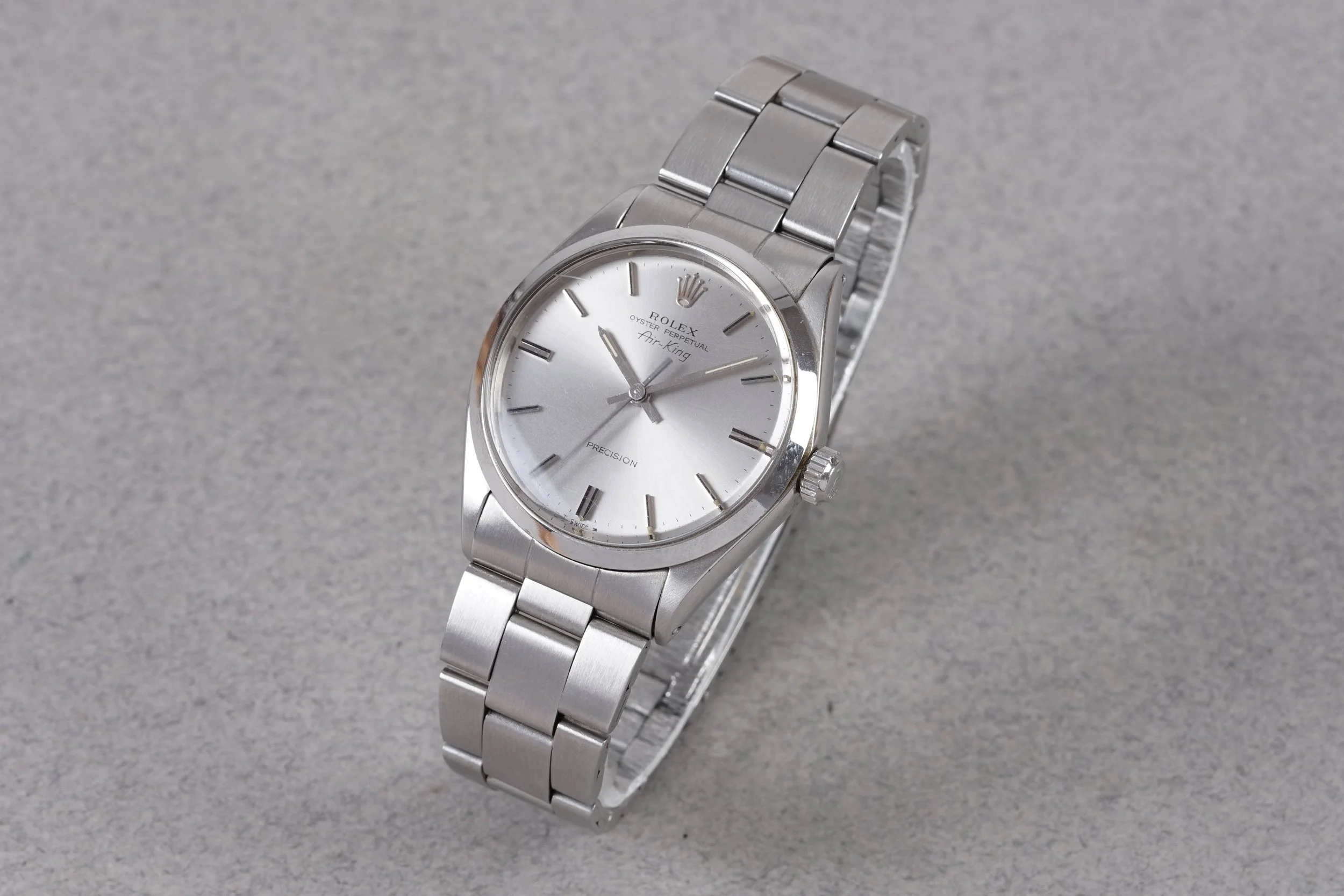 ROLEX OYSTER PERPETUAL AIR-KING W/ SERVICE PAPERS REF. 5500 CIRCA 1971