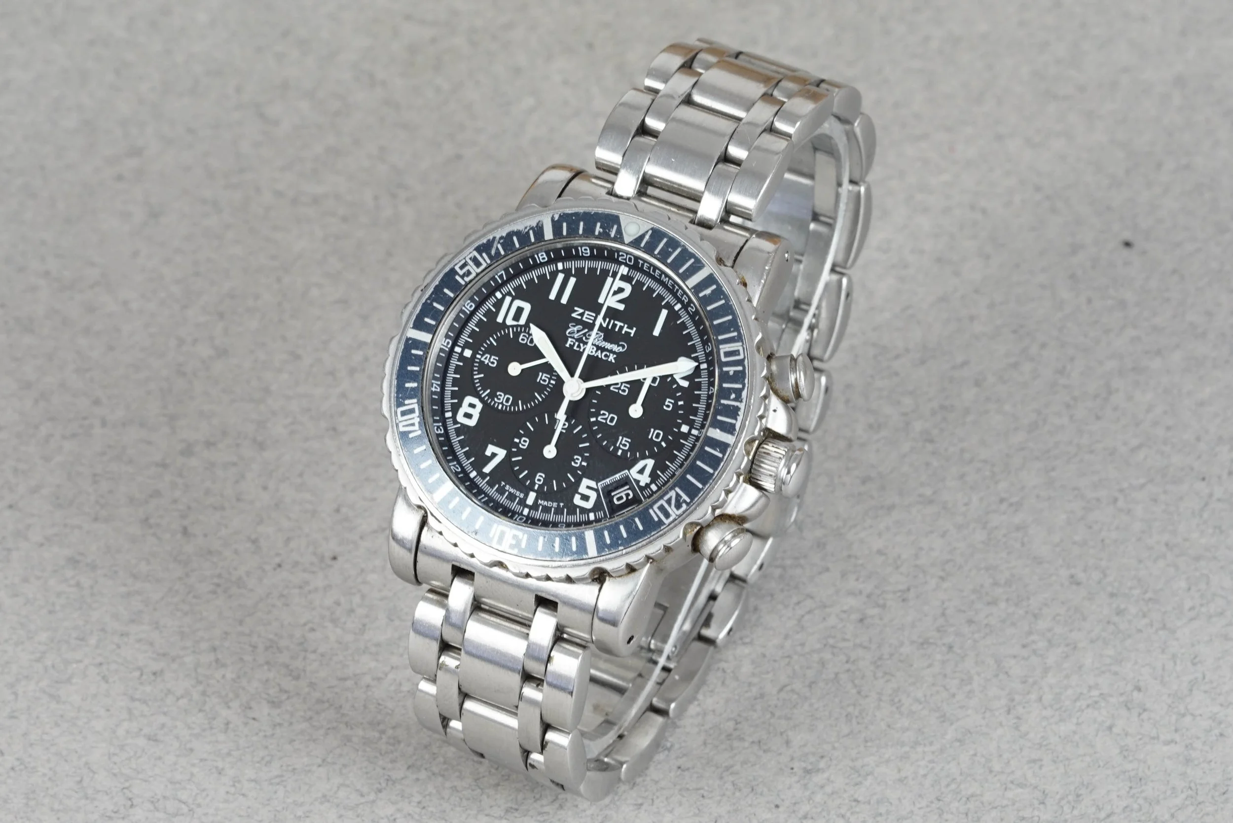 ZENITH EL PRIMERO RAINBOW FLYBACK CHRONOGRAPH W/ BOX REF. 02.0470.405