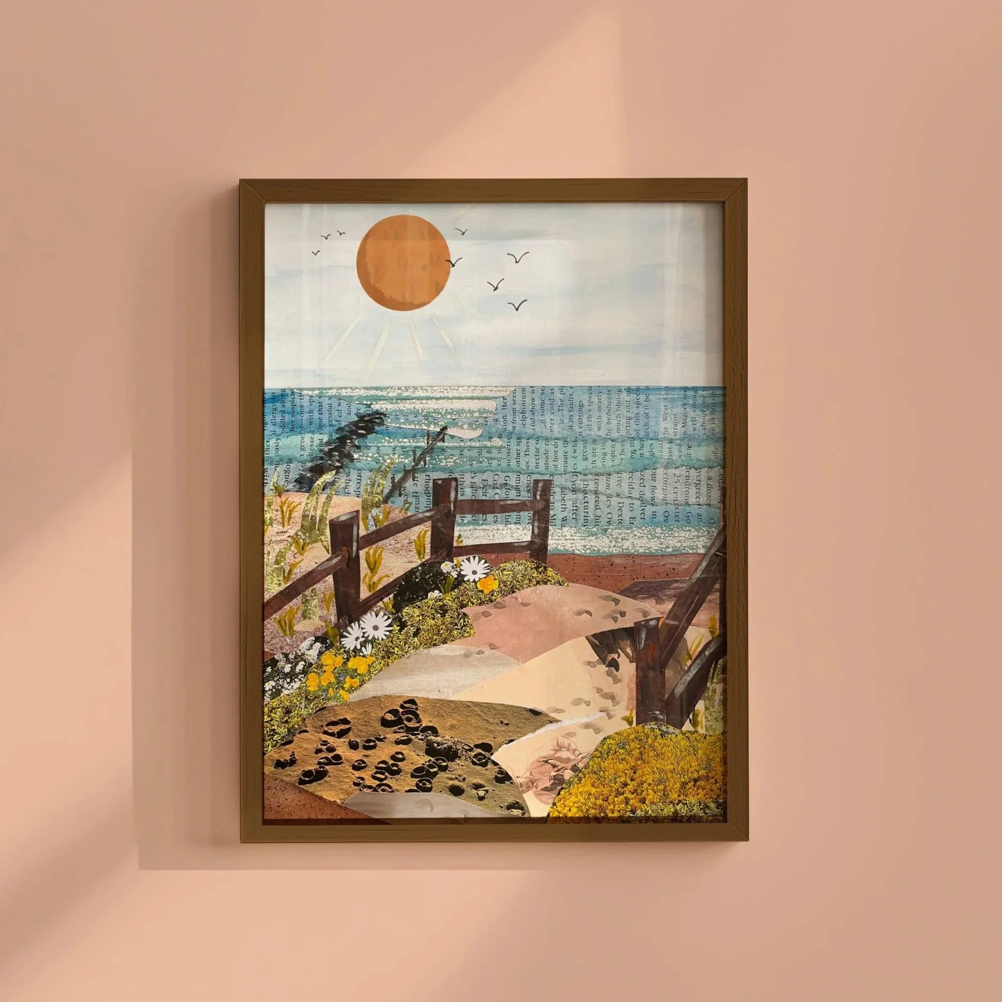 Glimmery Ocean Art Print
