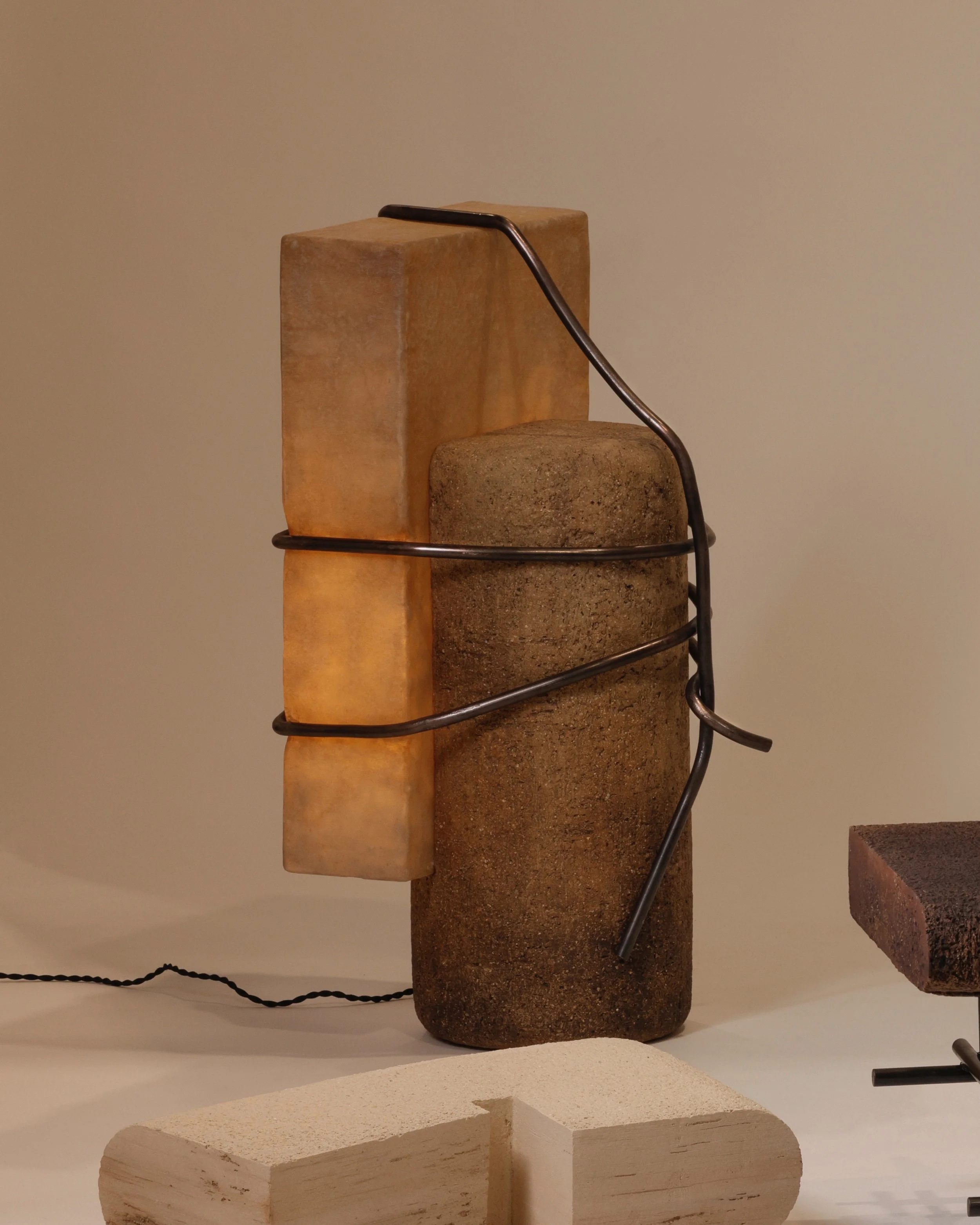 Strain & Release Sculpture Lamp by Marek Cwiek. Sculptures and Collectible Design Works