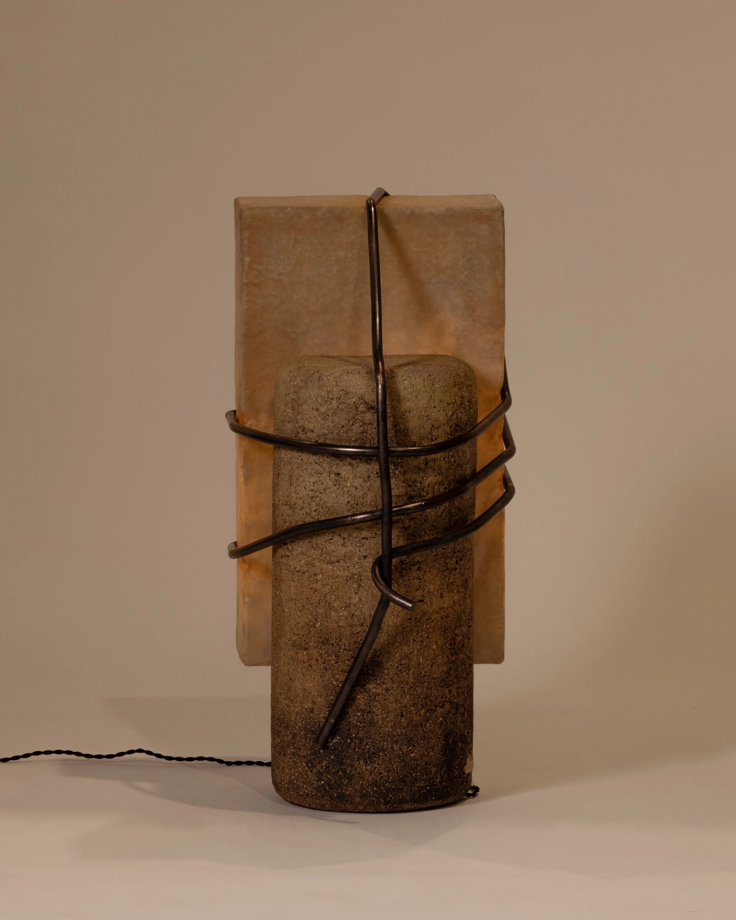 Strain & Release Sculpture Lamp by Marek Cwiek. Sculptures and Collectible Design Works