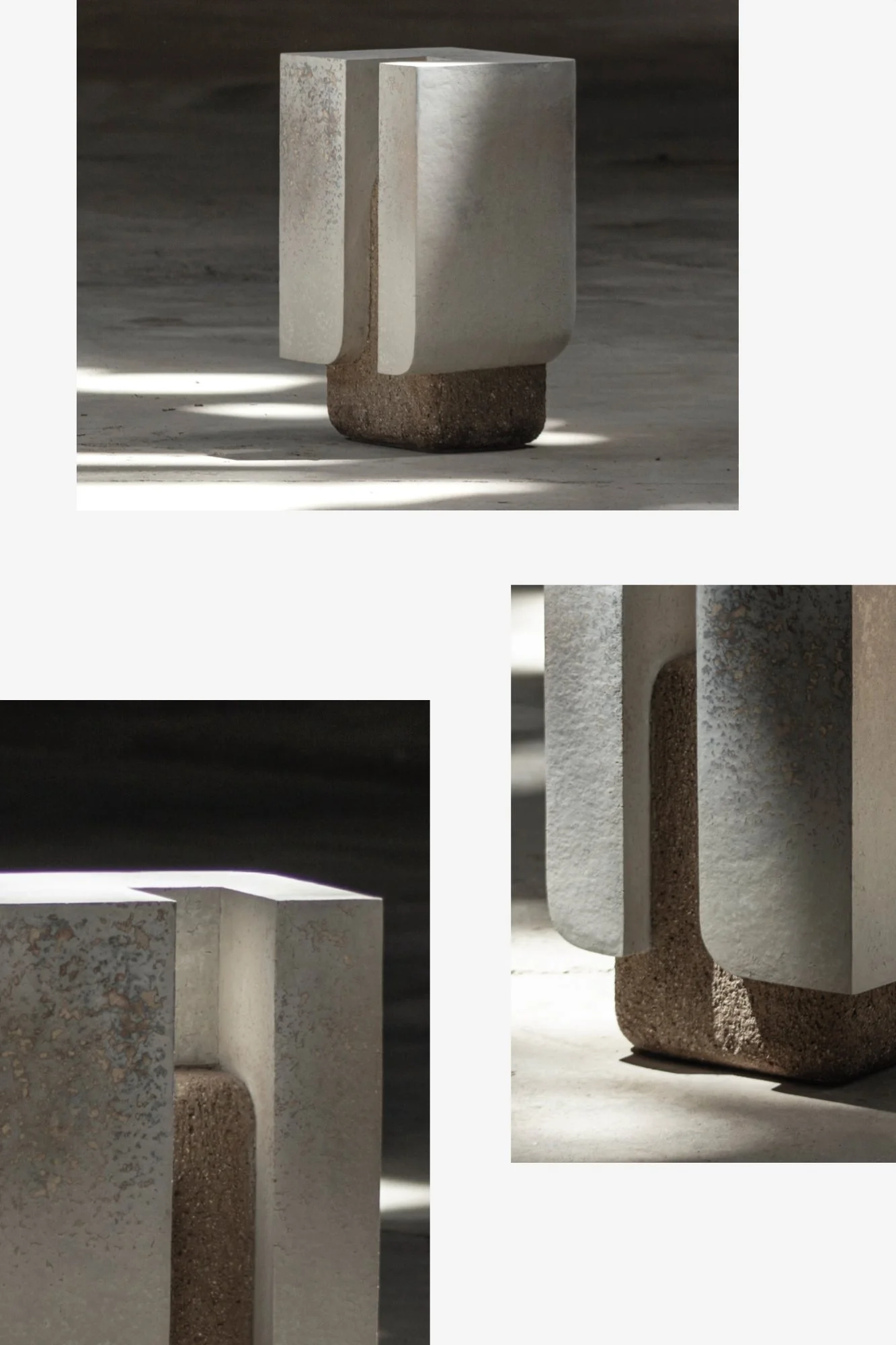 Ancora Stoneware sculpture by Marek Cwiek, blending luxury design, artisanal craftsmanship, and minimalist architecture to enhance modern interiors.
