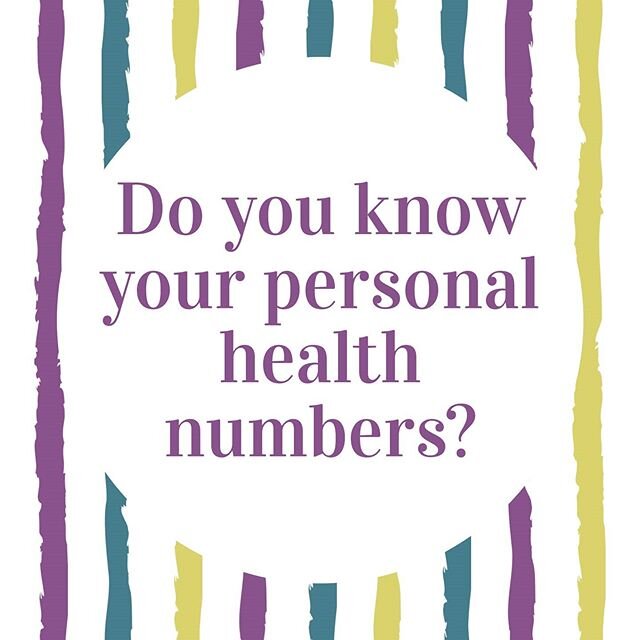 These numbers can provide valuable information on your health risks as you get older.  All are easily available if you get regular medical care.  Notice that weight is not on the list.  Rather your BMI, waist, and hip circumference are better indicat