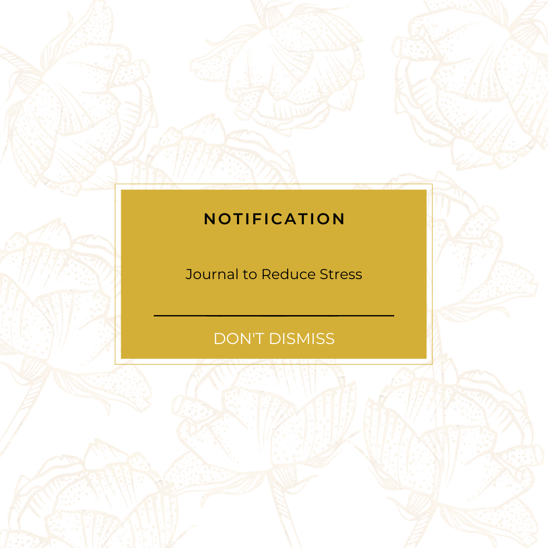 Journaling to Reduce Stress