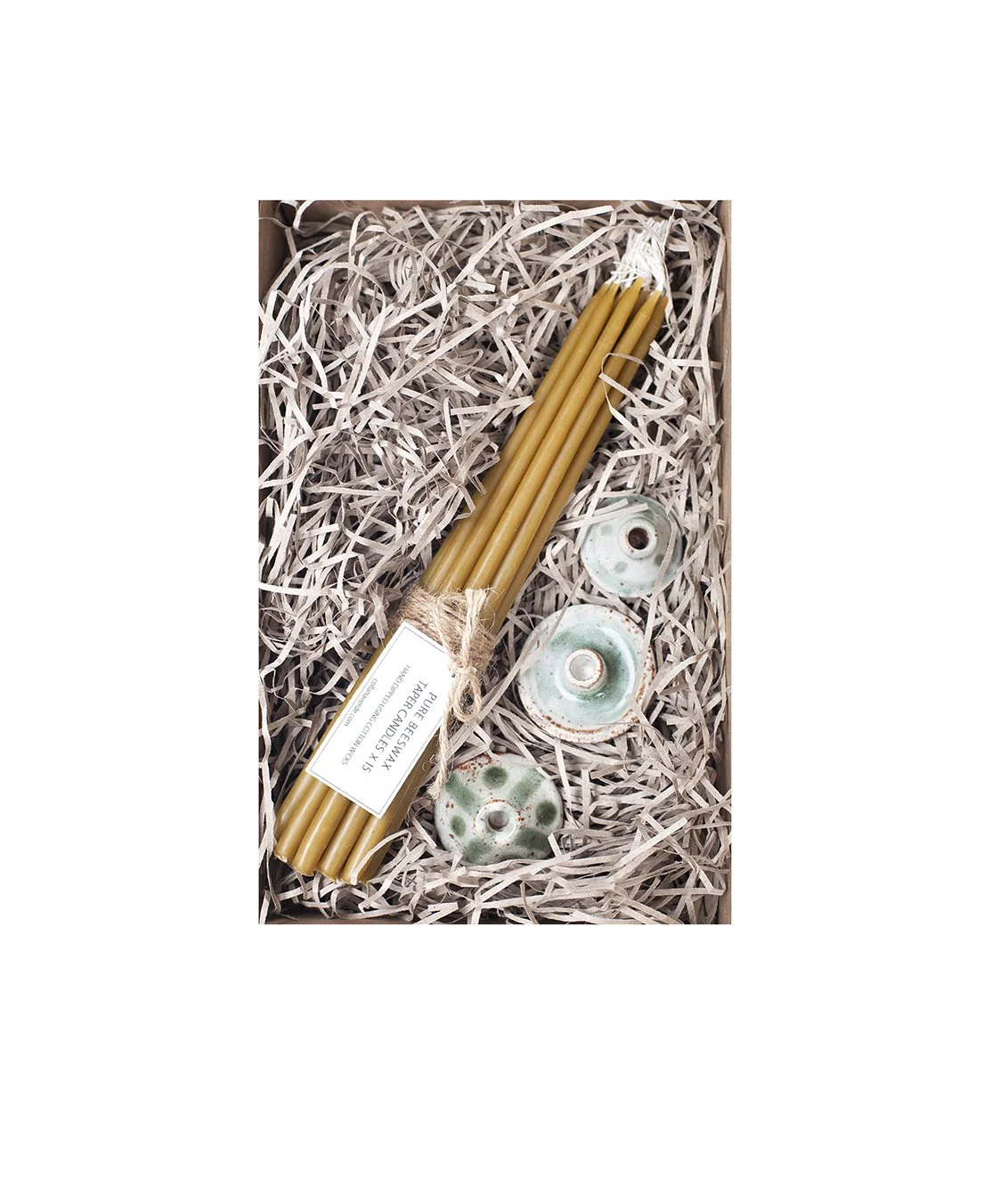 collana verde beeswax tapers and candle holders in a box b.jpg