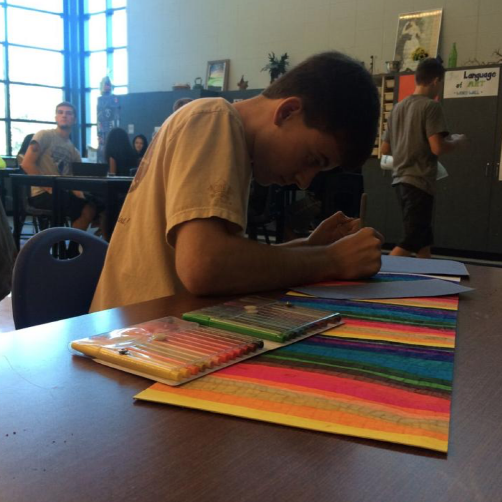 Young Man with Autism Has Artwork Debut in Gallery