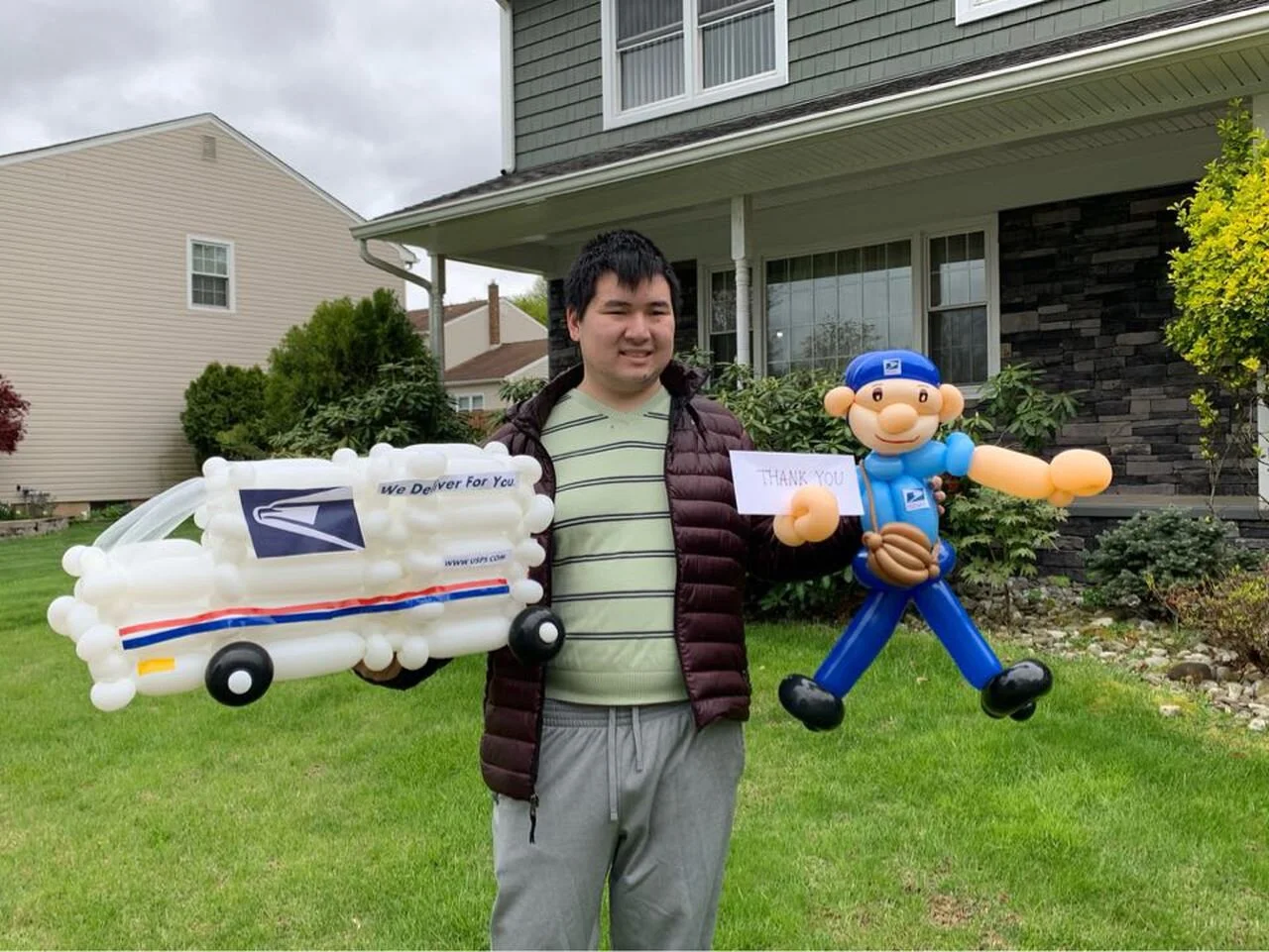 Balloon Artist with Autism Creates Special Pieces to Thank Essential Workers