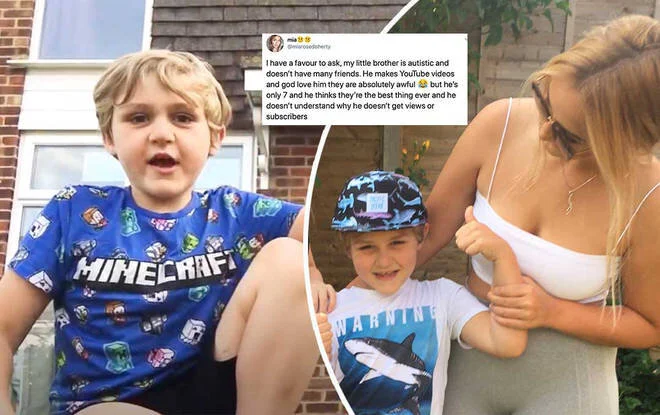 Boy with Autism becomes Overnight YouTube Sensation After Sister’s Candid Appeal