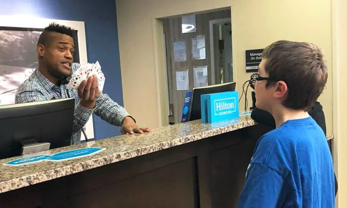 Mom Shares Thank You to Hotel Worker that Helped Son with Magic