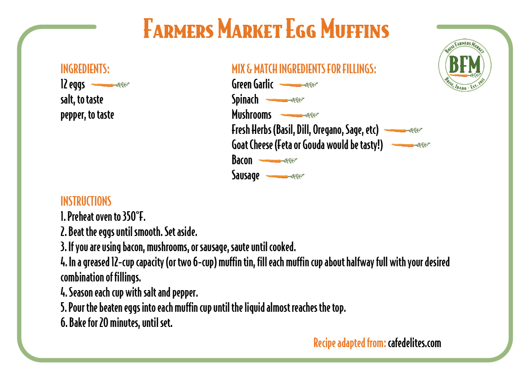 Farmers Market Egg Muffins