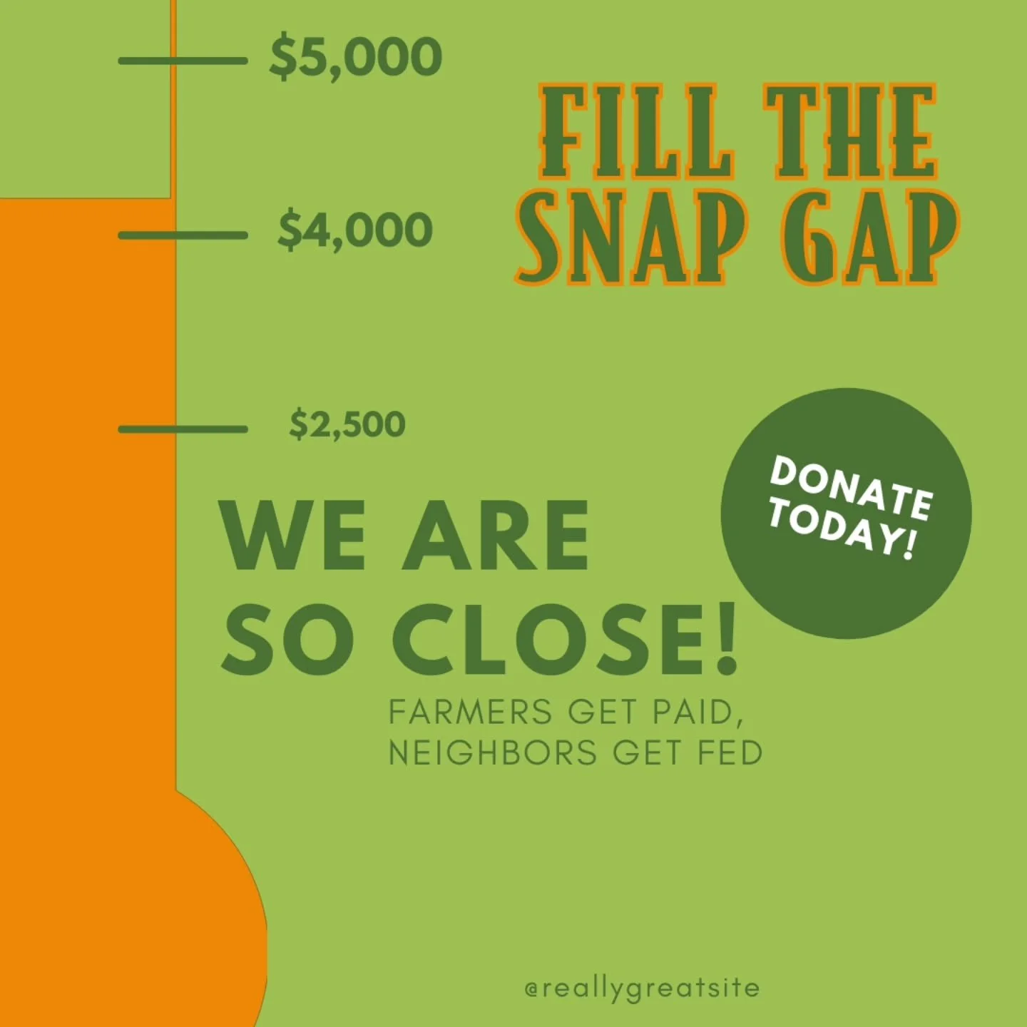 We are so close to our $5,000 goal! Please consider donating to help struggling Treasure Valley families!

Text &quot;BFMSNAPGAP&quot; to 44-321 or QR code is in the slides!

With other grant support from Saint Alphonsus Foundation and the Idaho Farm