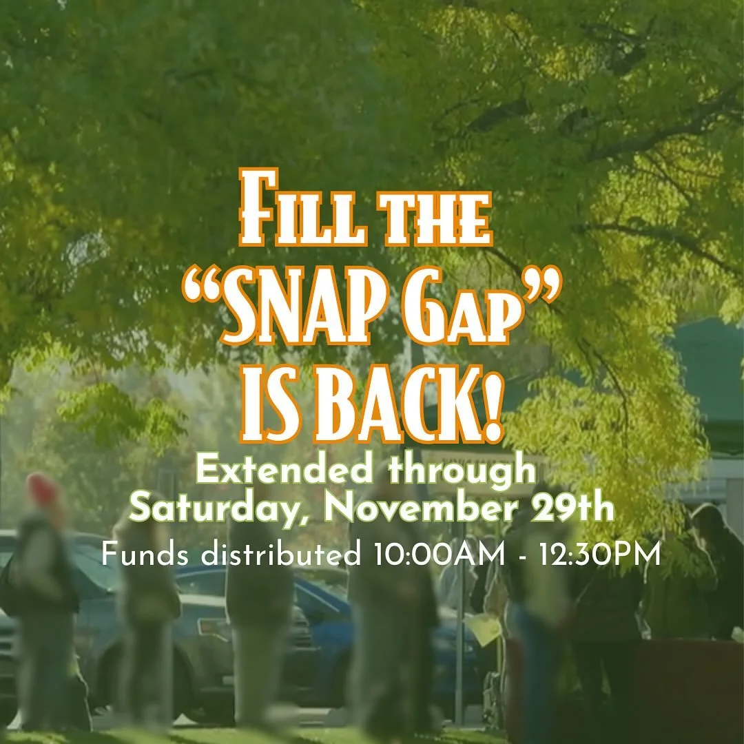 We are excited to share that we are extending our efforts to feed struggling Treasure Valley families. 

We will continue to offer $40 vouchers to SNAP recipients through the end of November. Our goal is to distribute $20,000 of funds each Saturday f