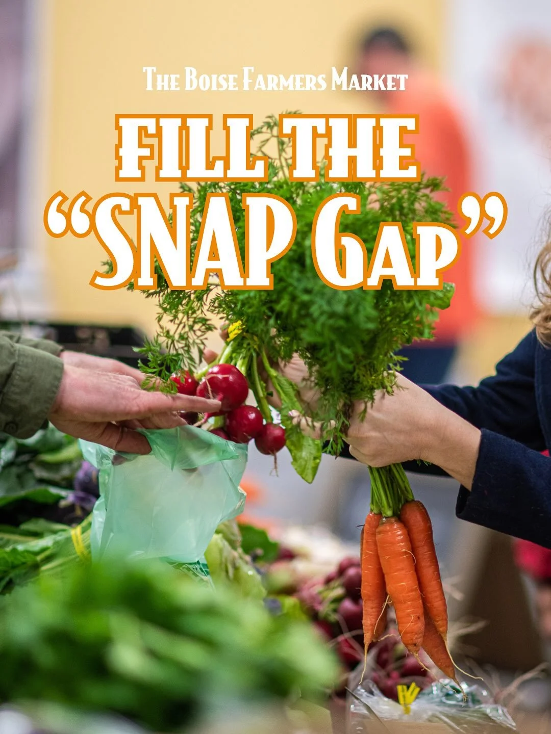 The Boise Farmers Market is continuing to have additional support to help our SNAP recipients through November. This is and will remain in place regardless of any changes or status of the government shutdown. 

Our partners at @citiesofgood have also