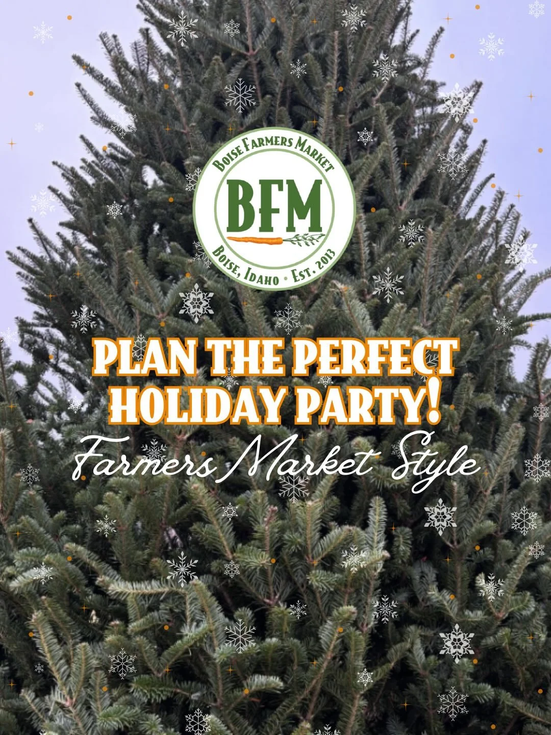 Plan the perfect holiday party and get everything you need from the Boise Farmers Market! ❄️

From decor such as dried wreaths, handmade beeswax candles and gorgeous maple boards, to the freshest ingredients for perfectly delectable appetizers sure t