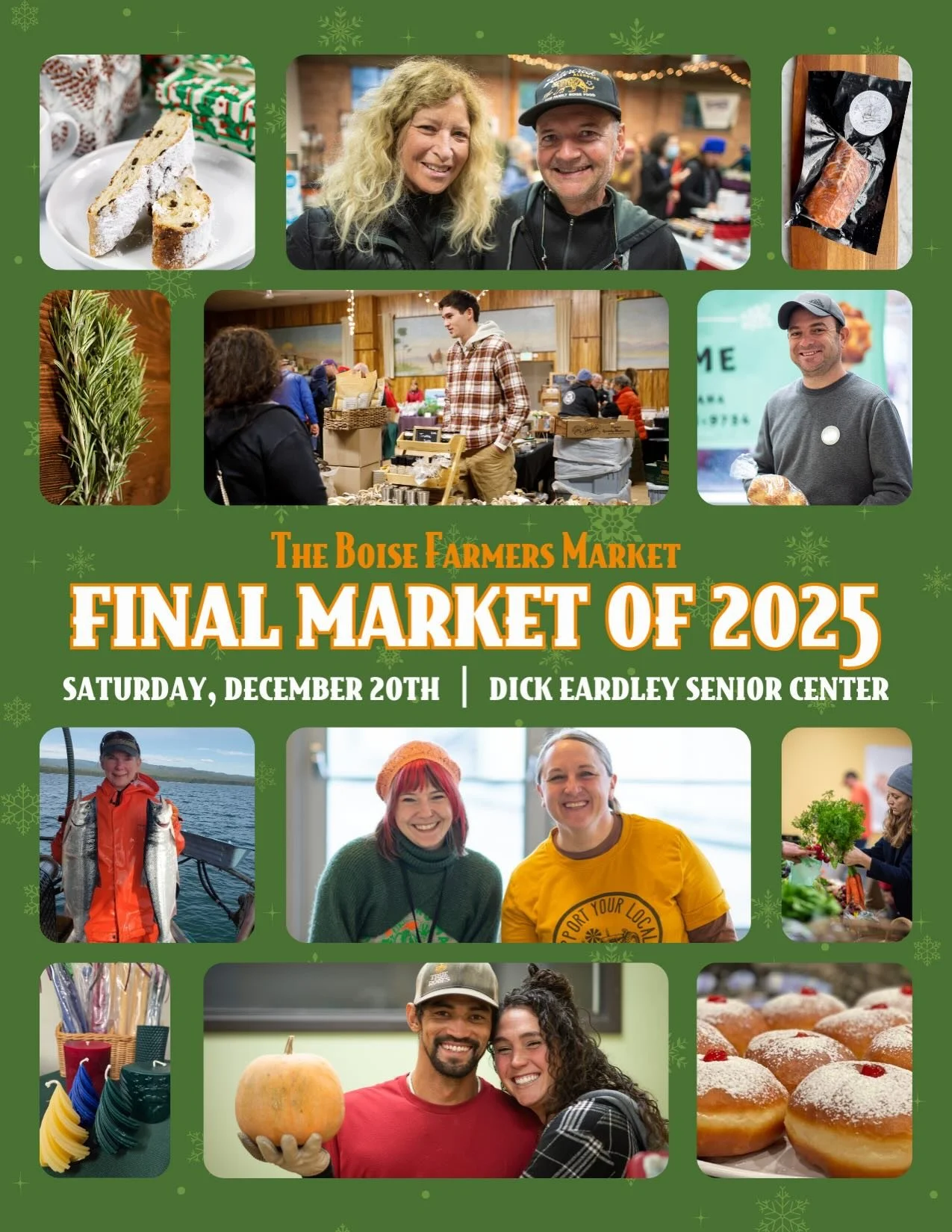 We can&rsquo;t believe that tomorrow is our final market of the 2025 season! 🤯

It&rsquo;s time to stock up on your farmers market favorites! We&rsquo;re back at the Dick Eardley Senior Center from 9-1. 

What will you find at our final market of th