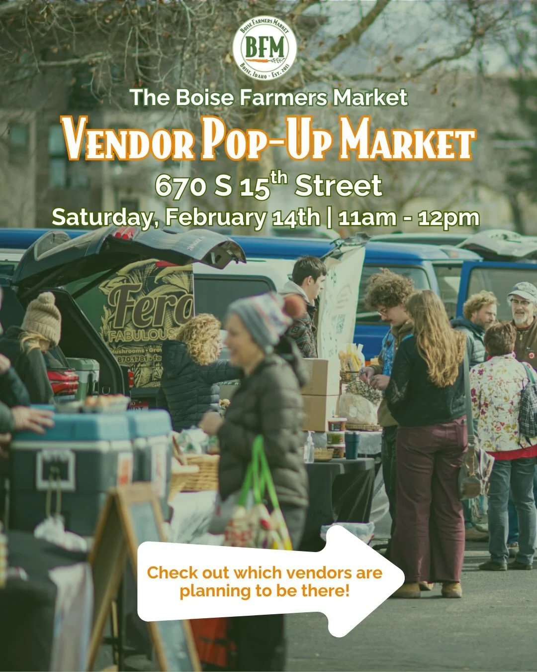 Have you missed shopping with us at the market every Saturday? We&rsquo;ve got some very exciting news for you! Get ready for a Vendor Pop-Up Market THIS Saturday, February 14th, from 11am to 12pm at 670 S. 15th Street, on the corner of 15th Street a
