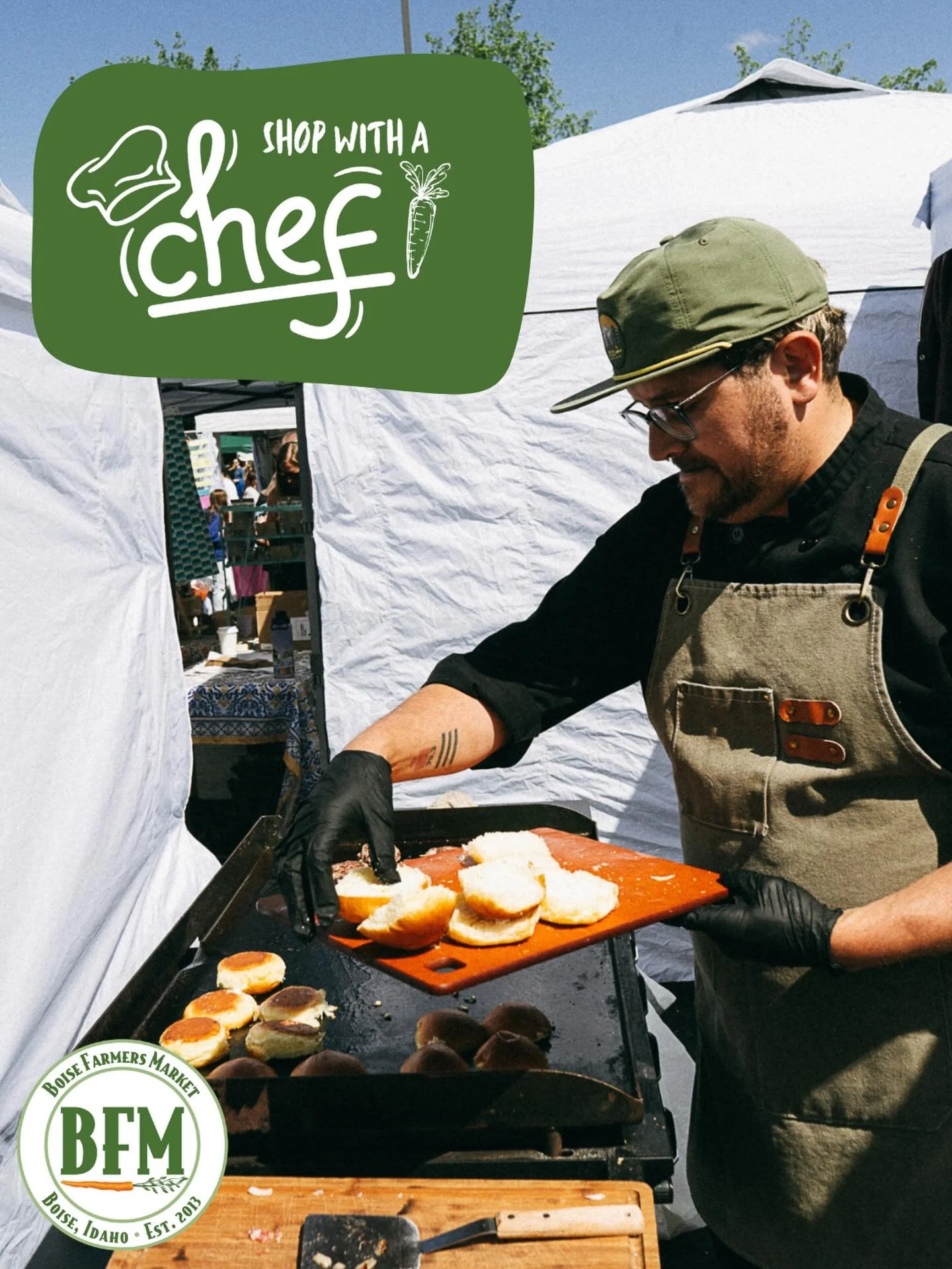 Chef Adan Callsen of @under_the_table_boise is back this weekend for our &ldquo;Shop with a Chef&rdquo; tour and cooking demonstration at the Boise Farmers Market! 👨🏻&zwj;🍳

This month is all about &ldquo;Brunch Basics&rdquo;! Shop for the freshes