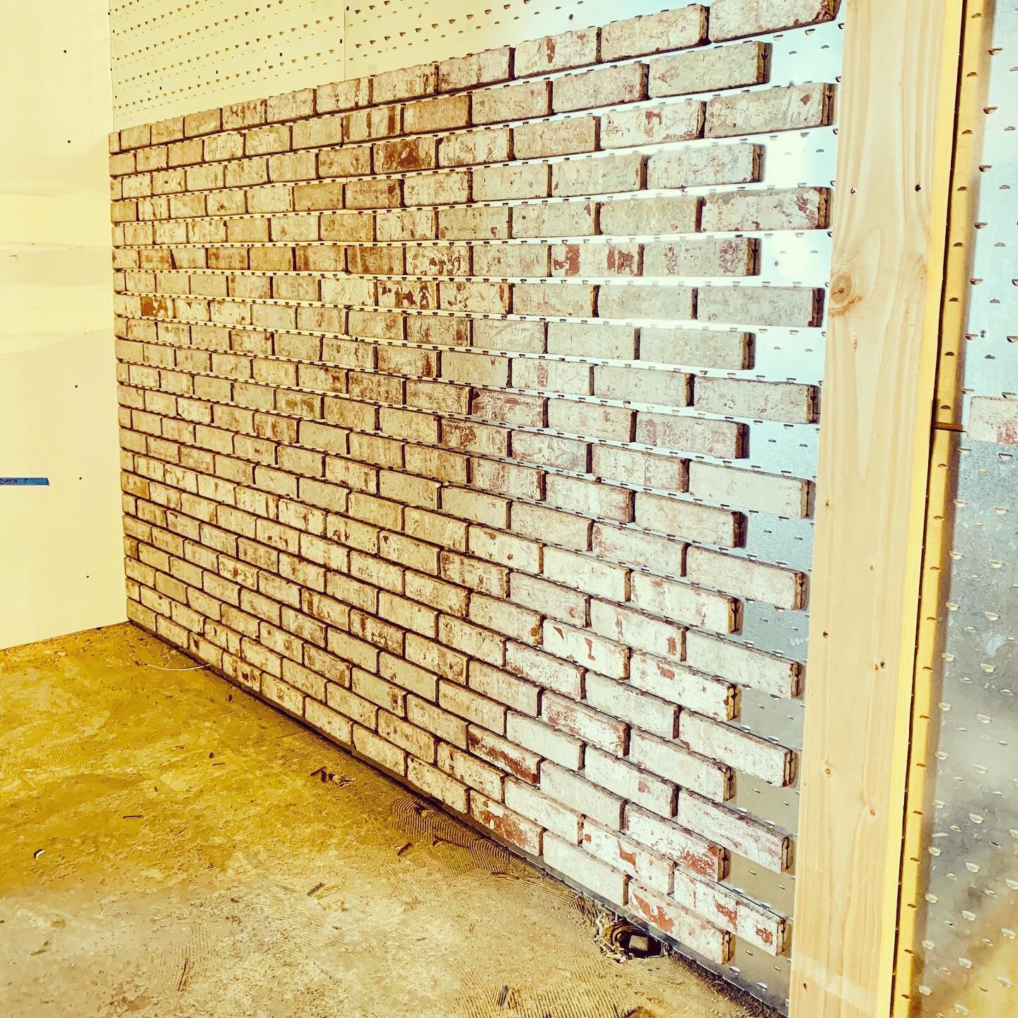 Create a brick wall, they said. Where no brick wall existed...

Getting creative with our masonry work using the McNear BrickFast. 

#westpointdevelopment #design #build #commercialdesign