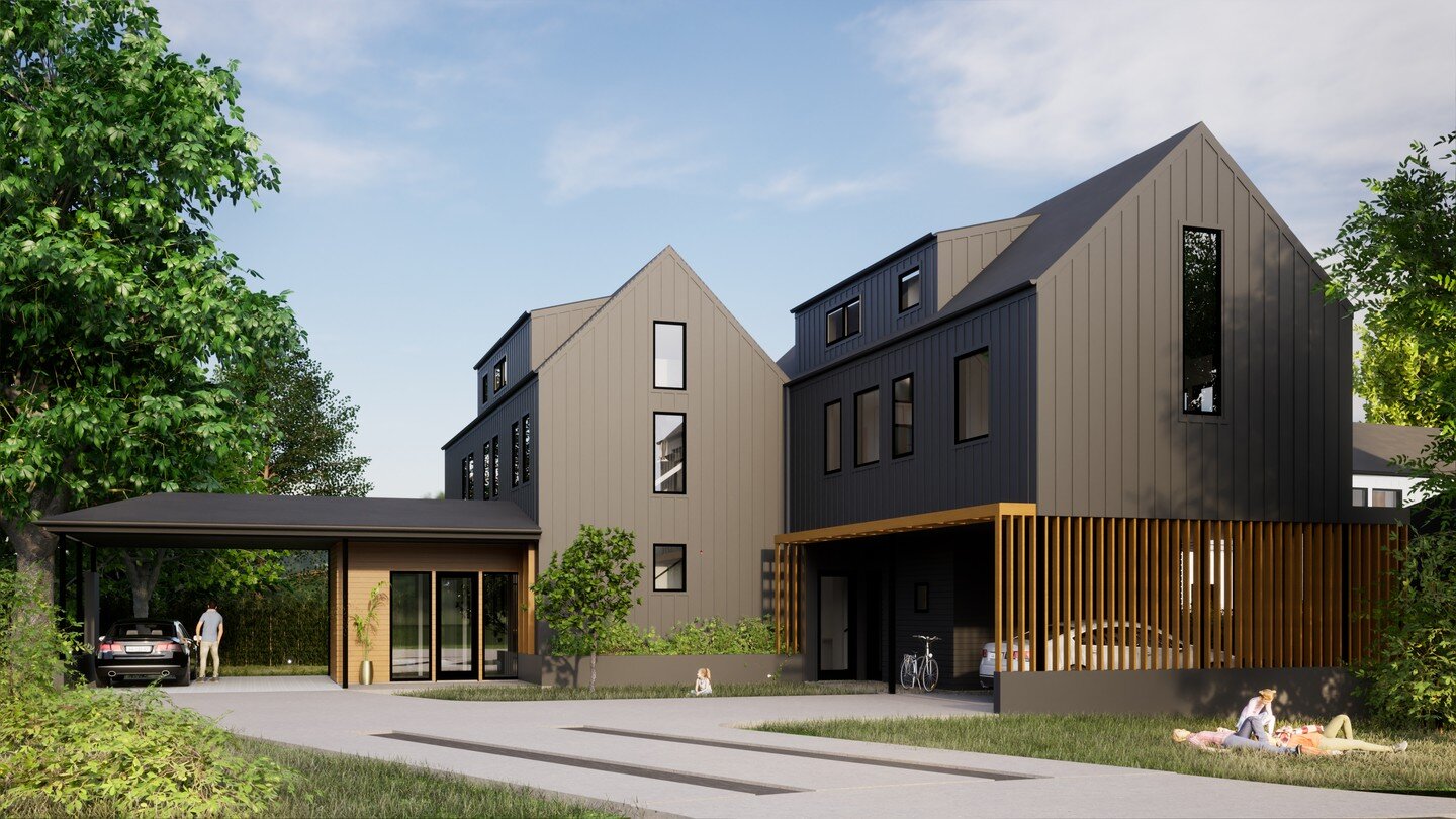 Excited to see our multifamily project on Cambridge Court wrapping up construction! 
 
Architect: @loganarchitecture
Builder: @alchemyatx 
Structure Engineer: @fortstructures 
Rendering: @loganarchitecture 

 Cambridge | Austin, TX | 2023

#loganarch